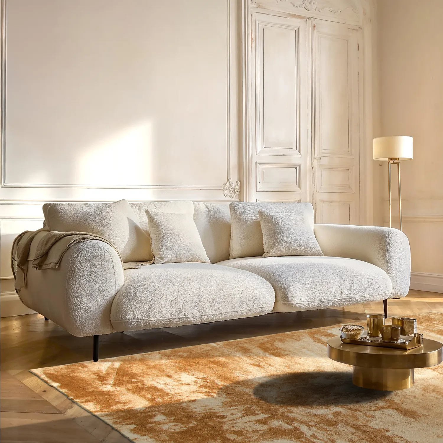 Shaggy szőnyeg - Aranga Super Soft Fur (világos narancs)