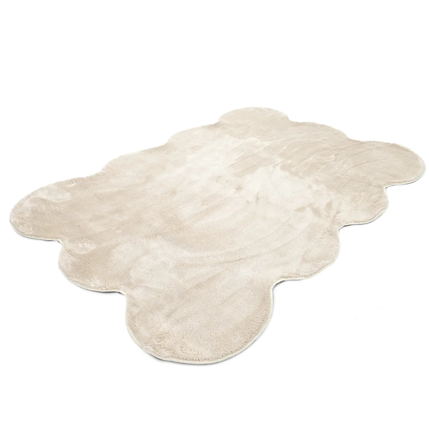 Hullámos shaggy szőnyeg - Aranga Super Soft Fur (bézs)