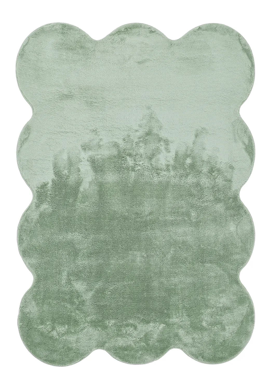 Hullámos shaggy szőnyeg - Aranga Super Soft Fur (zöld)