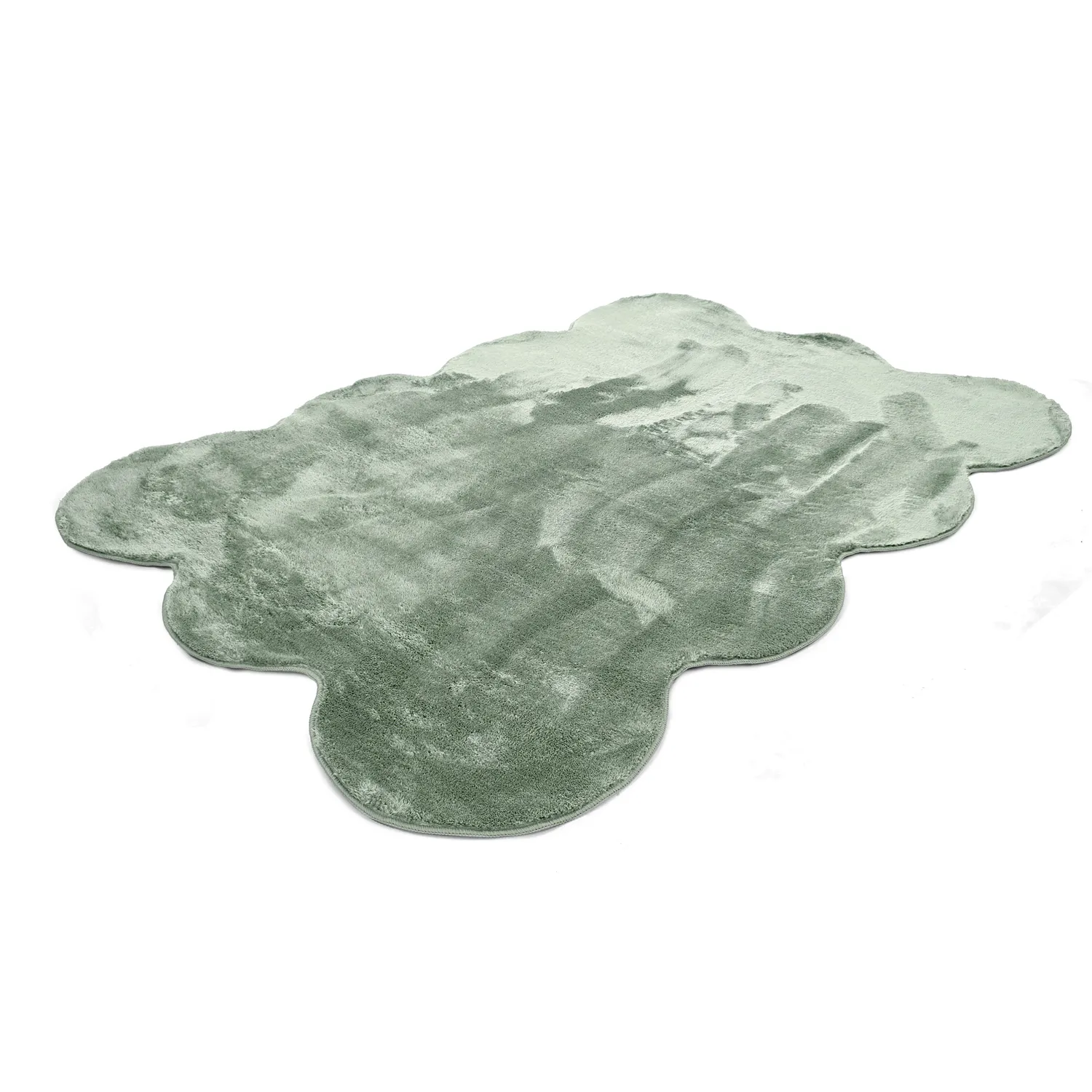 Hullámos shaggy szőnyeg - Aranga Super Soft Fur (zöld)