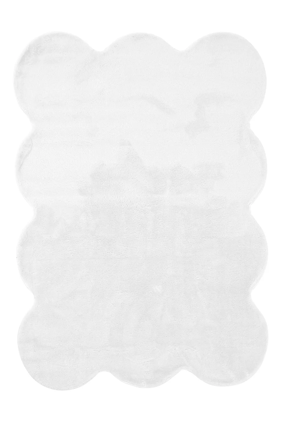 Hullámos shaggy szőnyeg - Aranga Super Soft Fur (fehér)