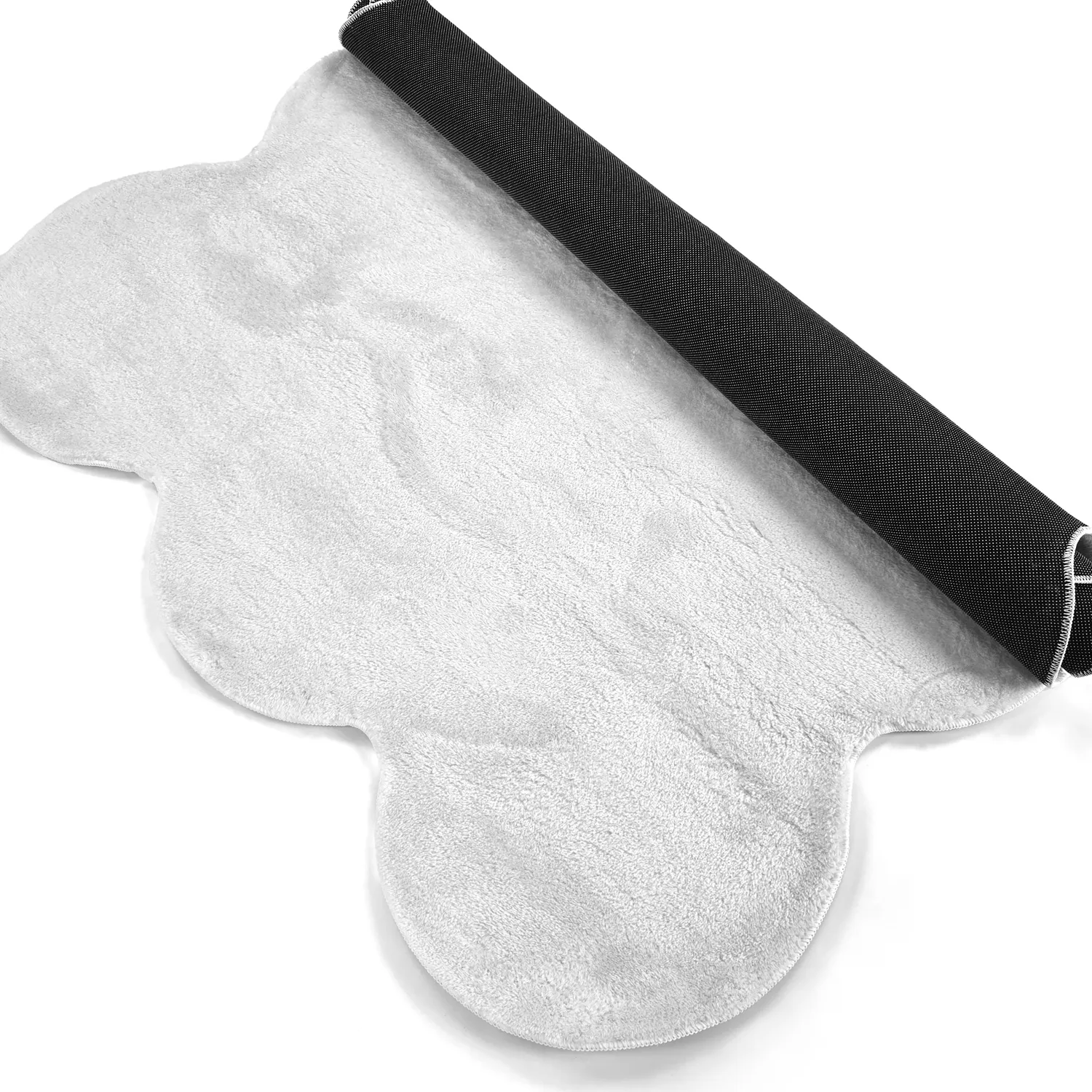 Hullámos shaggy szőnyeg - Aranga Super Soft Fur (fehér)