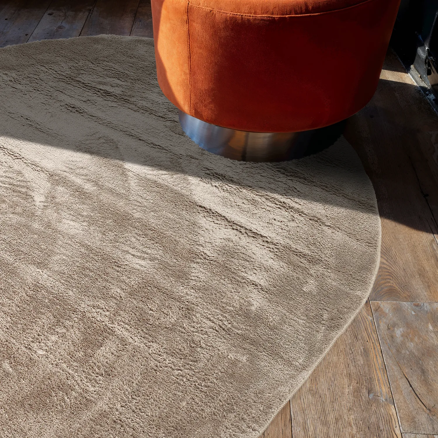 Ovális shaggy szőnyeg - Aranga Super Soft Fur (barna)