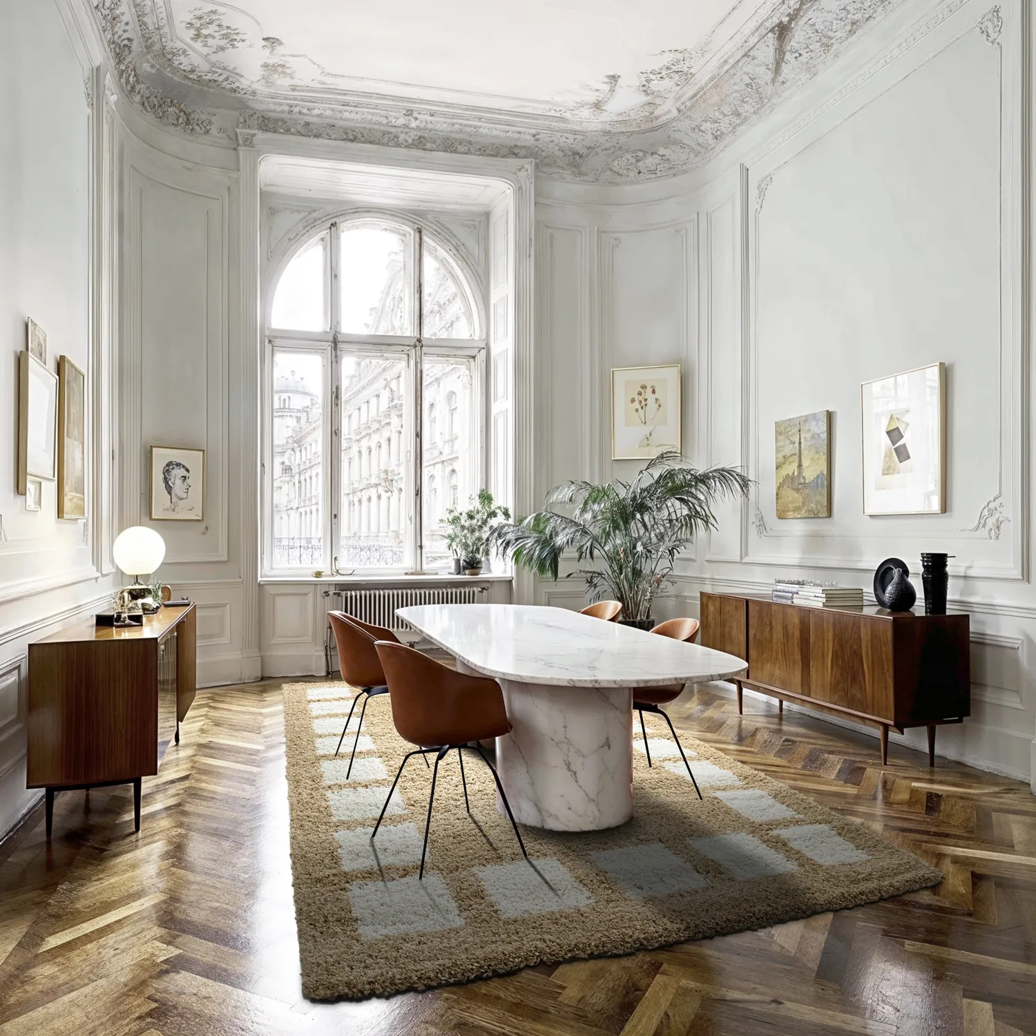 Shaggy szőnyeg - Asilah (bézs/fehér)