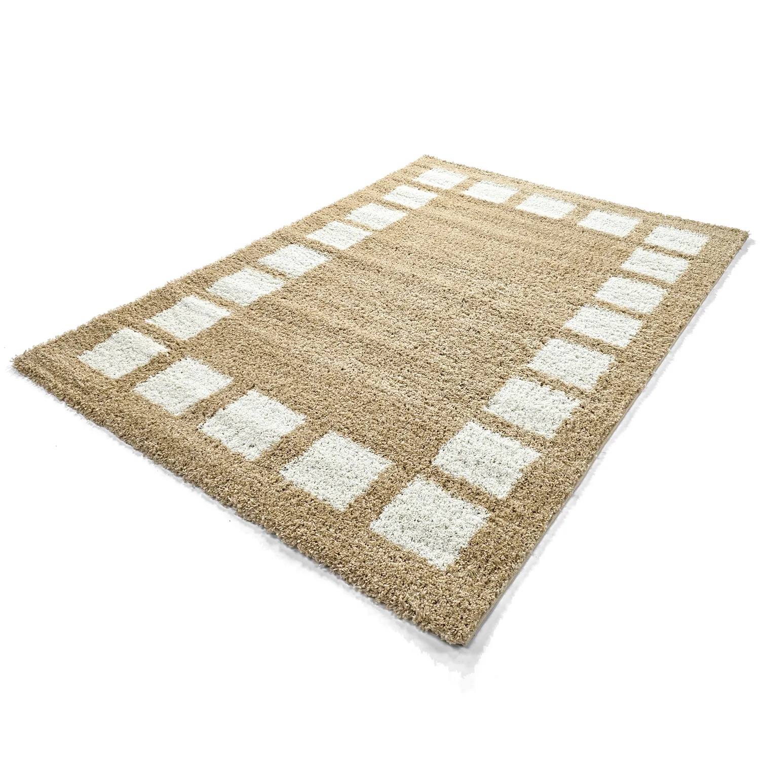 Shaggy szőnyeg - Asilah (bézs/fehér)