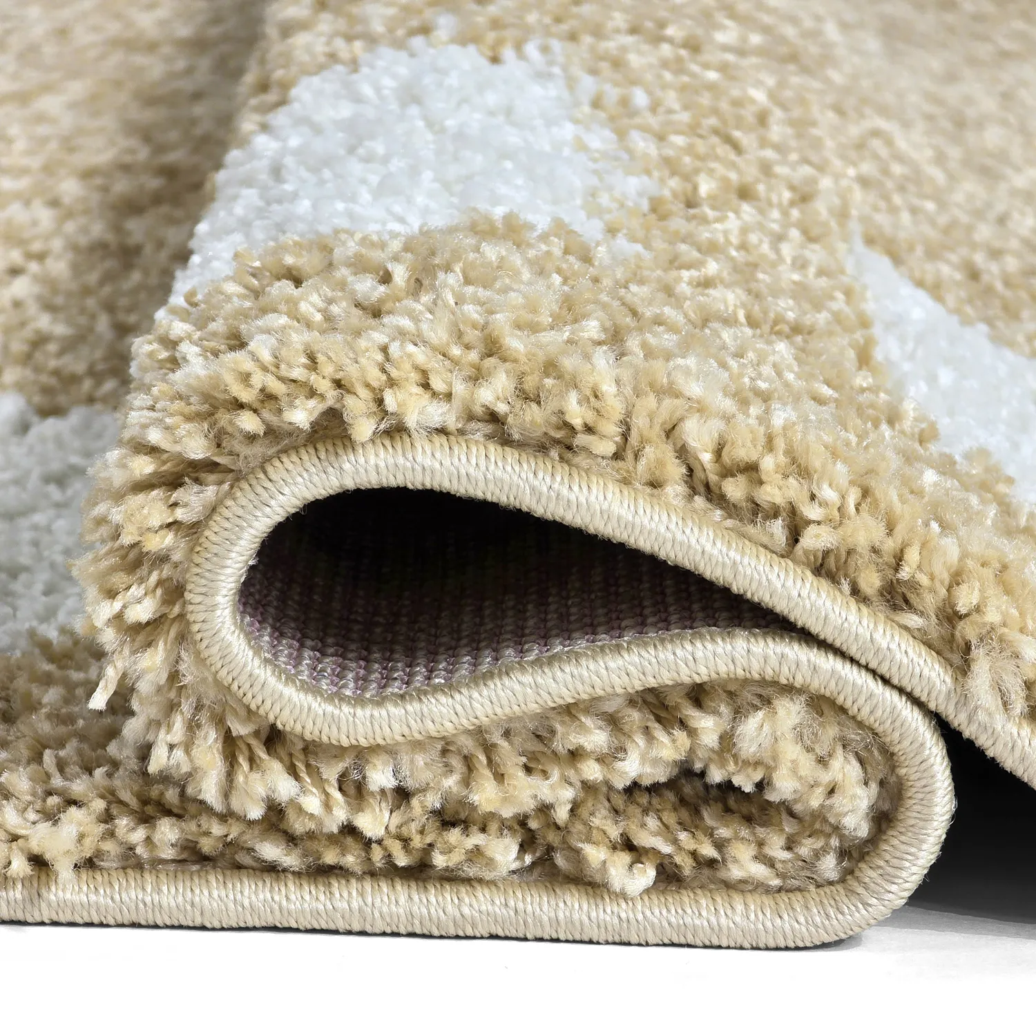 Shaggy szőnyeg - Asilah (bézs/fehér)