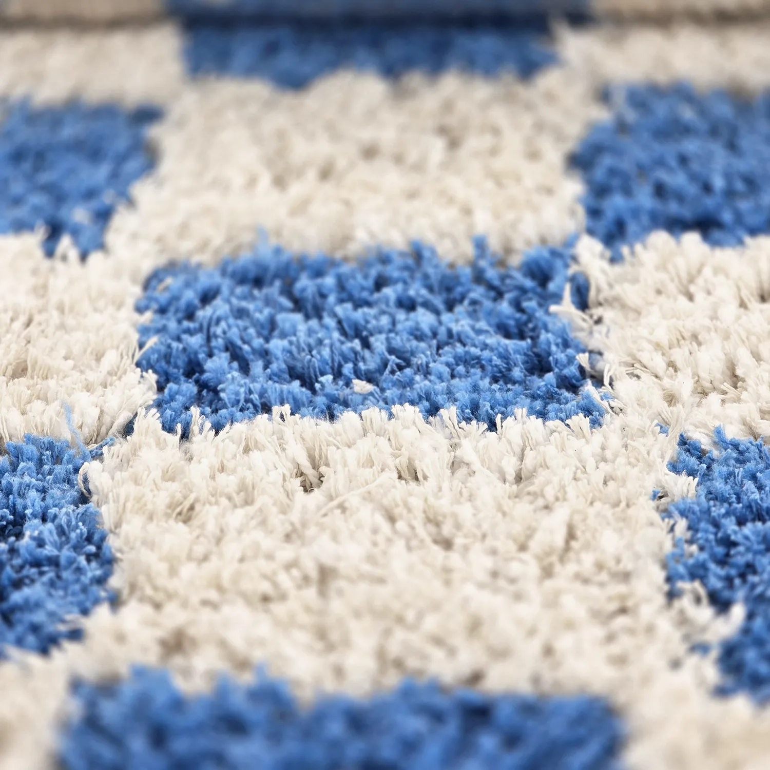 Shaggy szőnyeg - Atrani Natural Cotton Shaggy (kék)