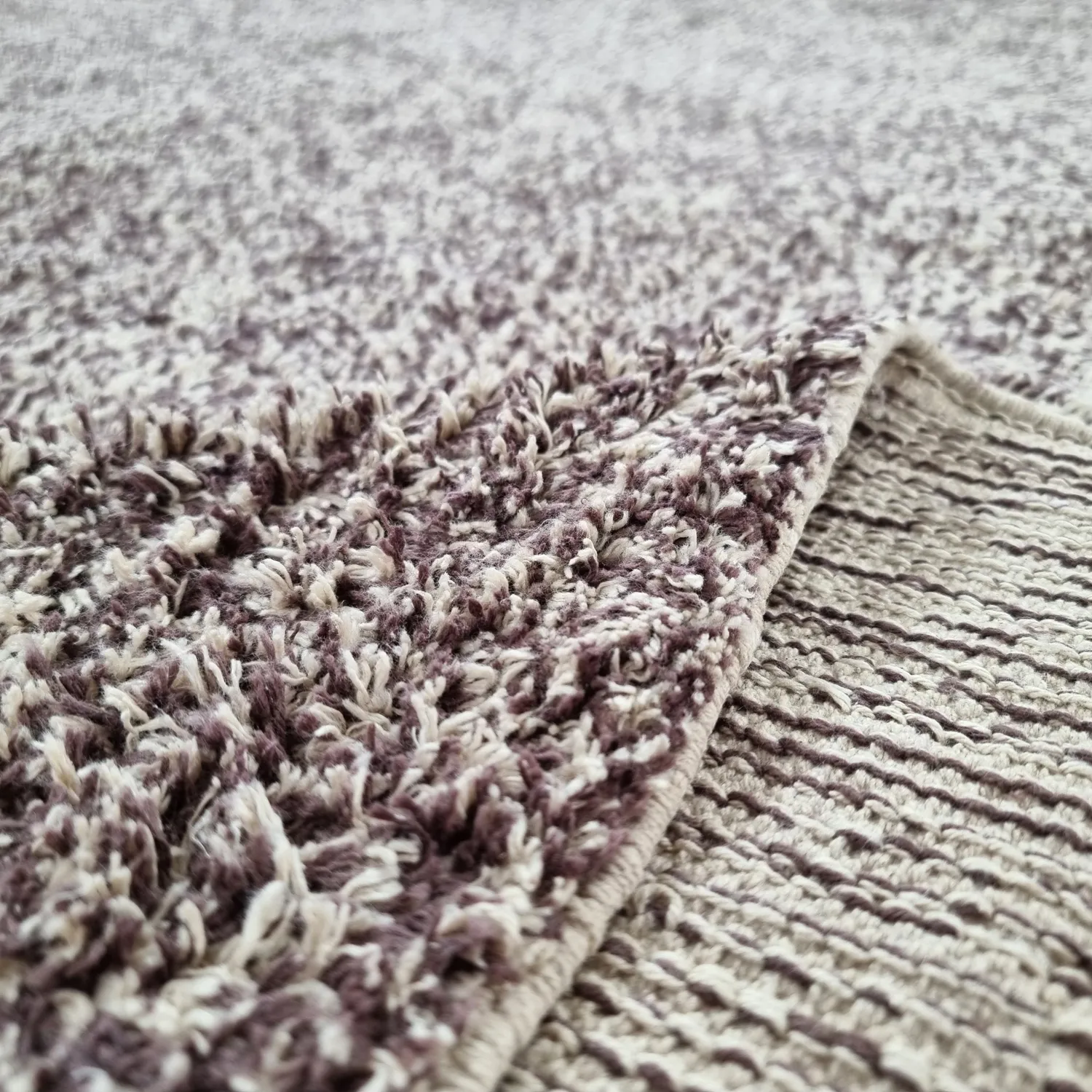 Shaggy szőnyeg - Celina Natural Cotton Shaggy (bézs/barna)