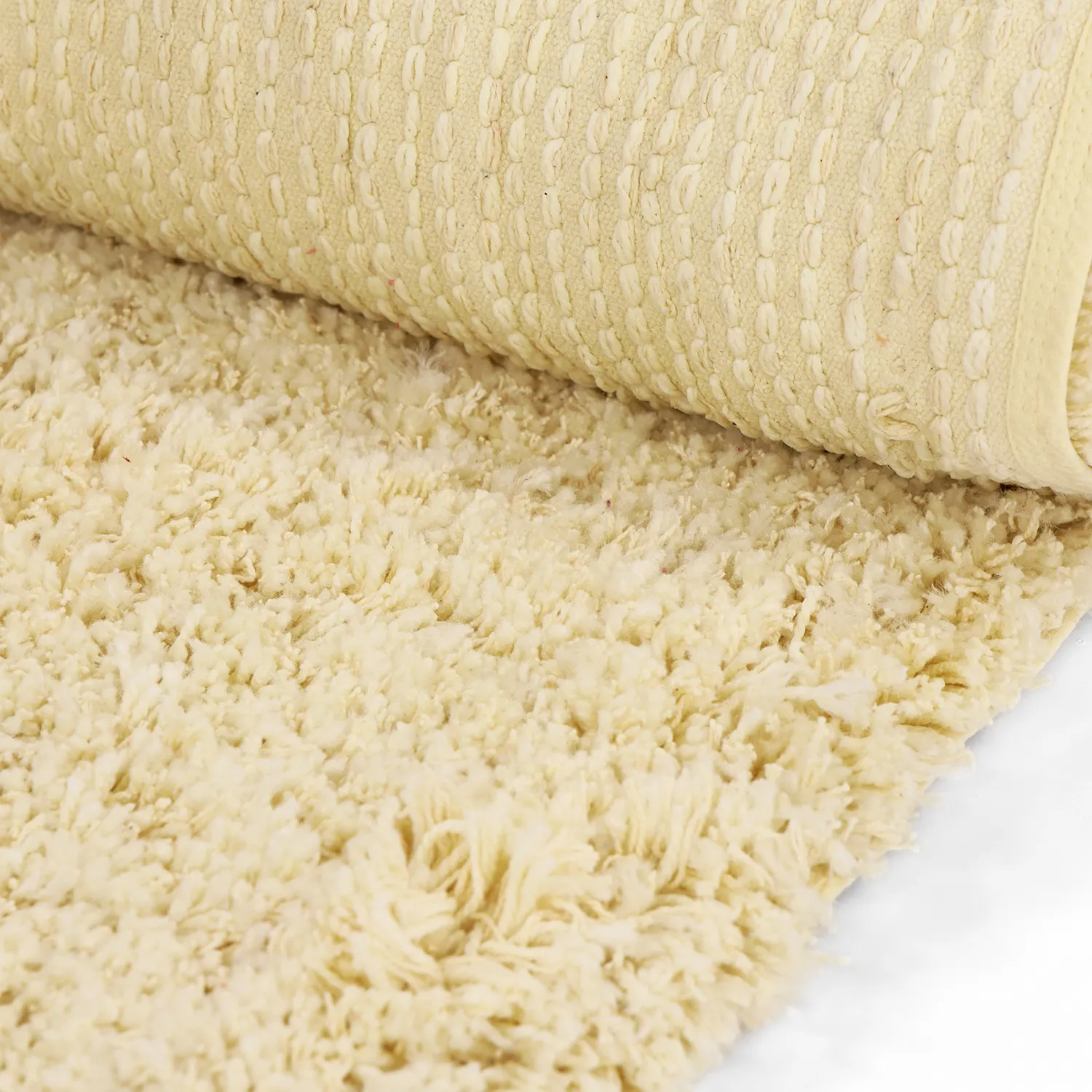 Shaggy szőnyeg - Combarro Solid Cotton Shaggy (világossárga)