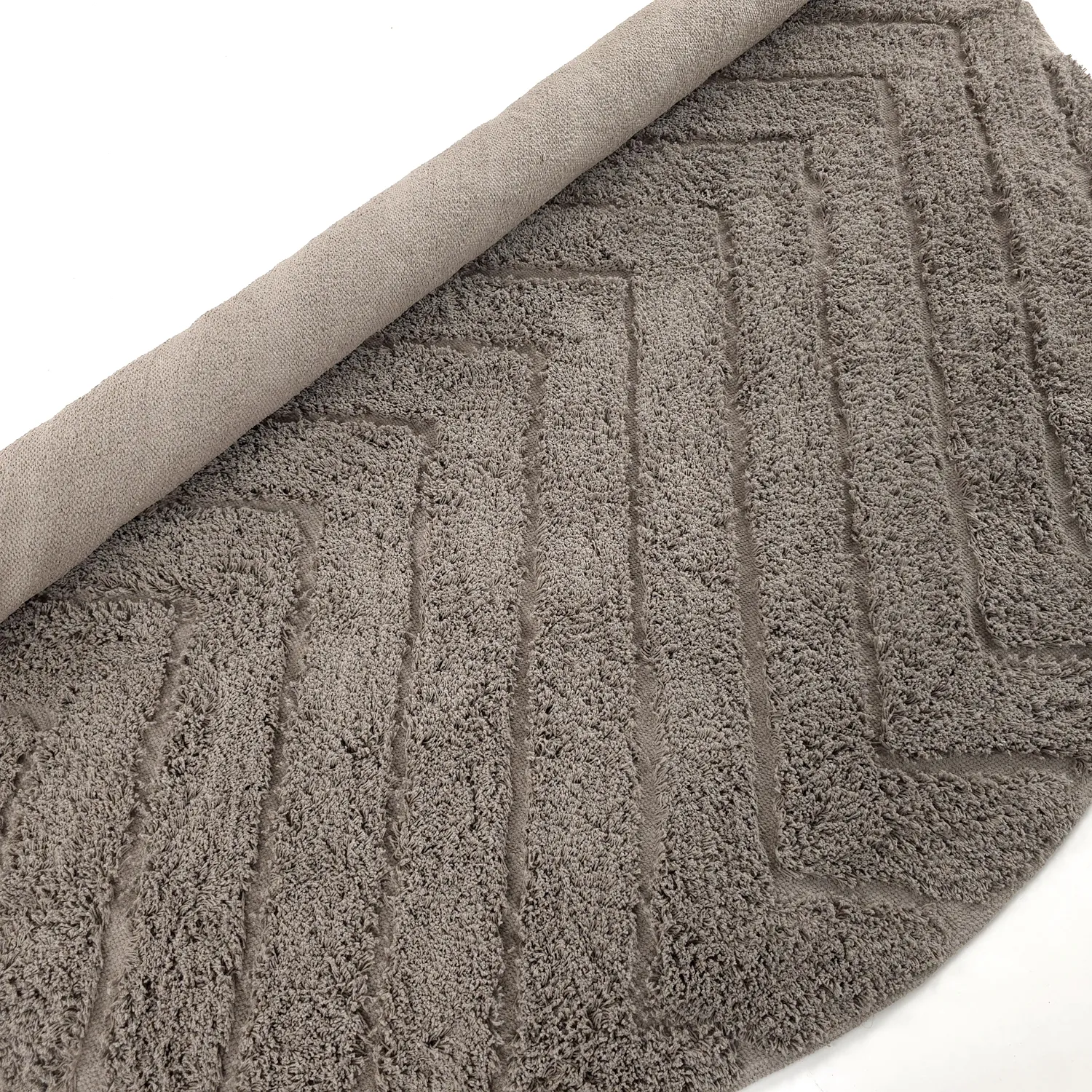 Kerek szőnyeg - Conara Natural Cotton Shaggy (tópszín)