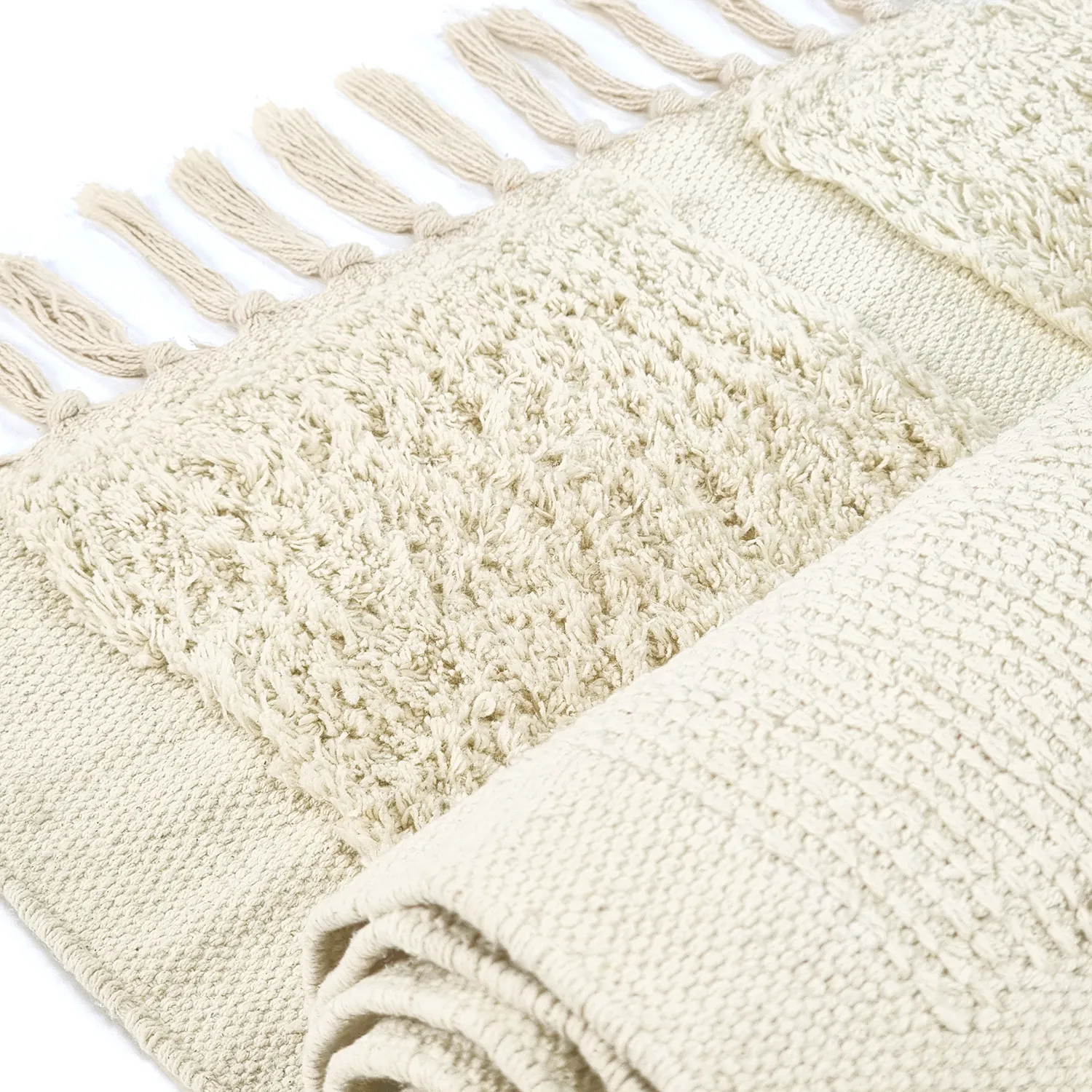 Shaggy szőnyeg - Cyrus Natural Cotton Shaggy (bézs)