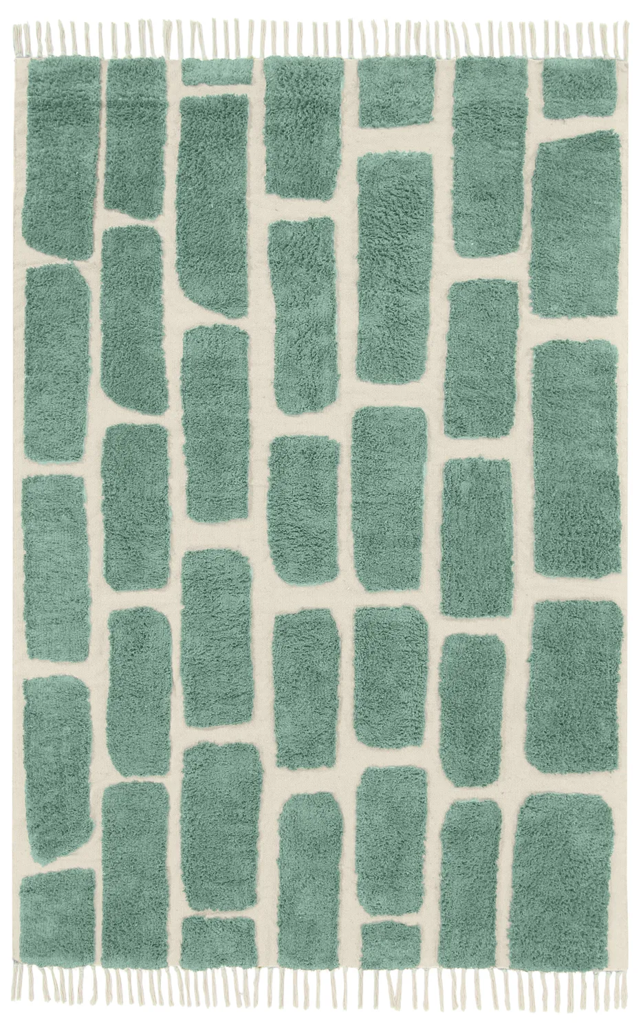 Shaggy szőnyeg - Cyrus Natural Cotton Shaggy (zöld)
