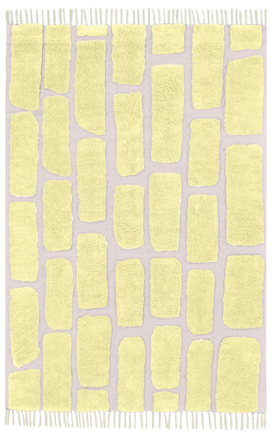 Shaggy szőnyeg - Cyrus Natural Cotton Shaggy (sárga)