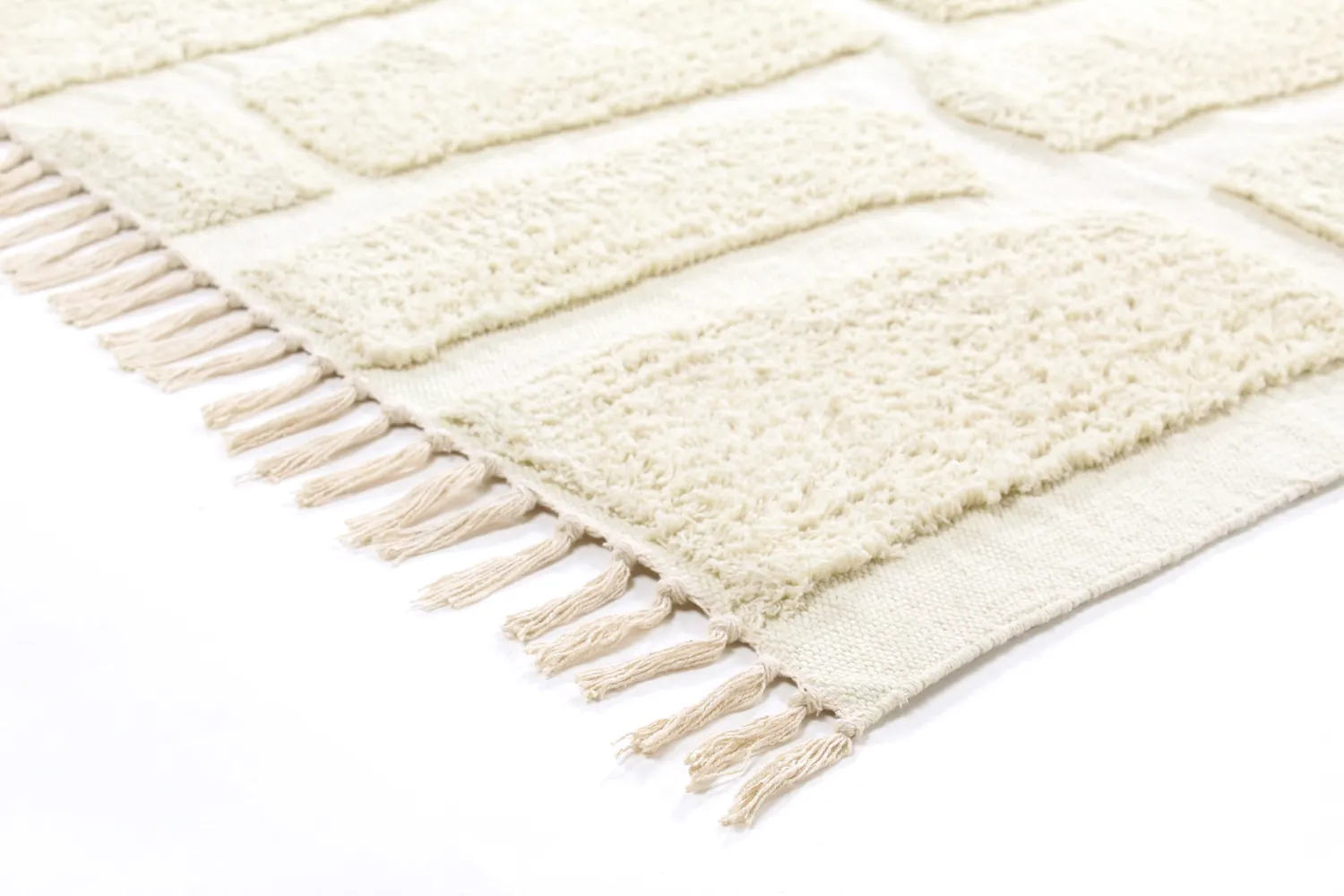 Shaggy szőnyeg - Cyrus Natural Cotton Shaggy (piszkosfehér)