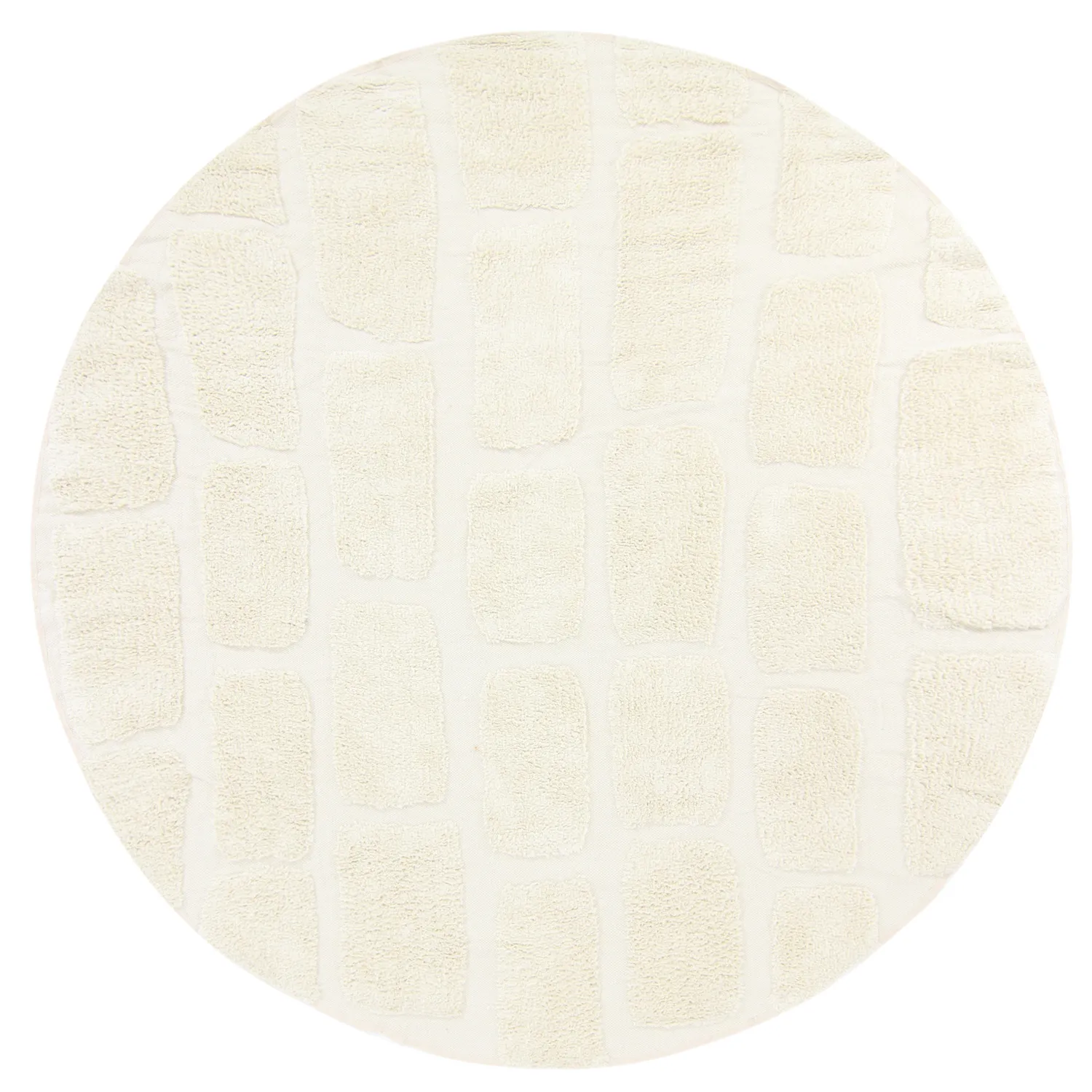 Kerek szőnyeg - Cyrus Natural Cotton Shaggy (piszkosfehér)