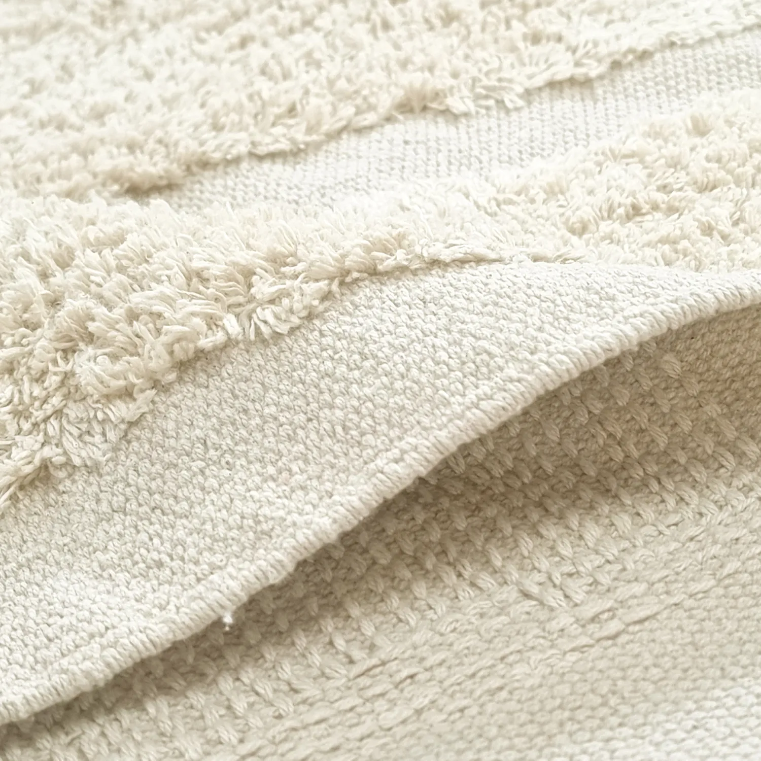 Kerek szőnyeg - Cyrus Natural Cotton Shaggy (piszkosfehér)