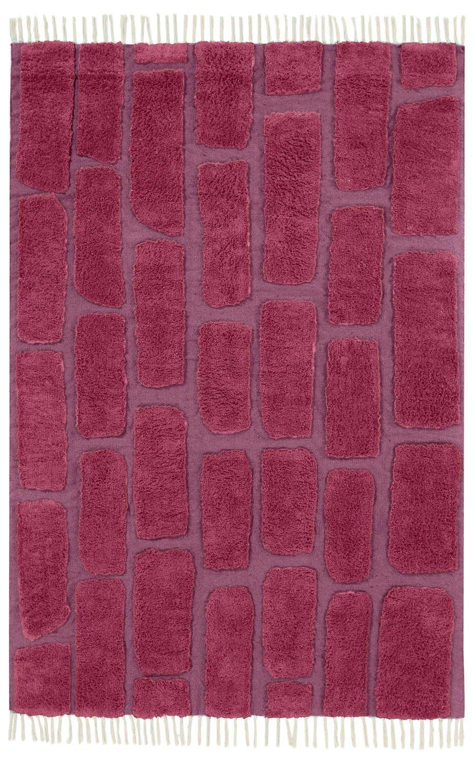 Shaggy szőnyeg - Cyrus Natural Cotton Shaggy (piros)