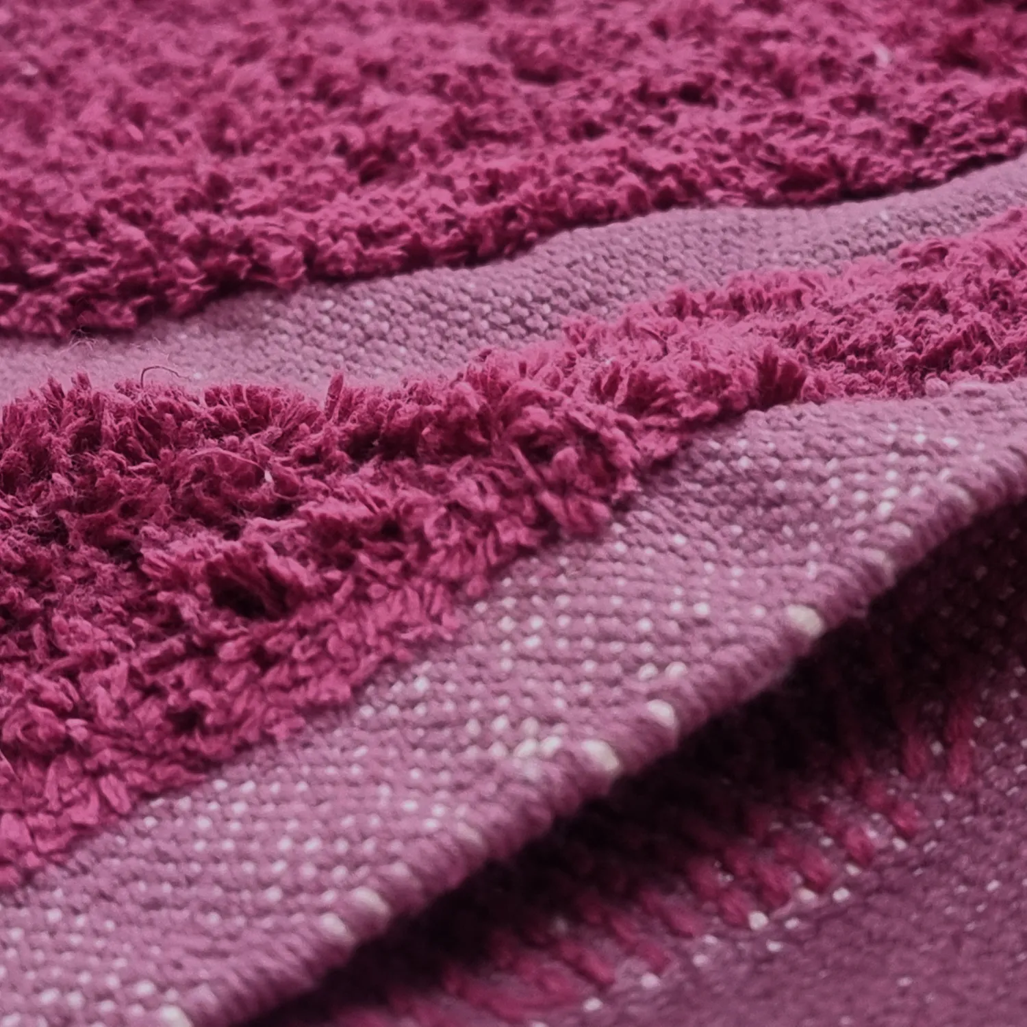 Kerek szőnyeg - Cyrus Natural Cotton Shaggy (piros)