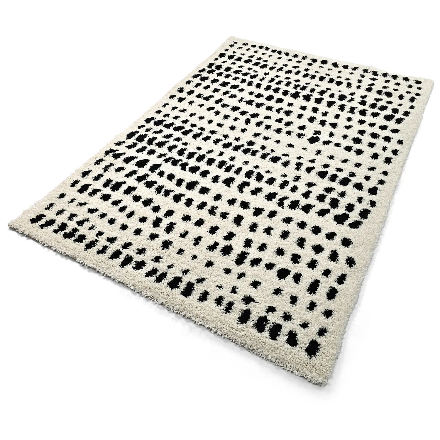 Shaggy szőnyeg - Dotty (fekete/fehér)