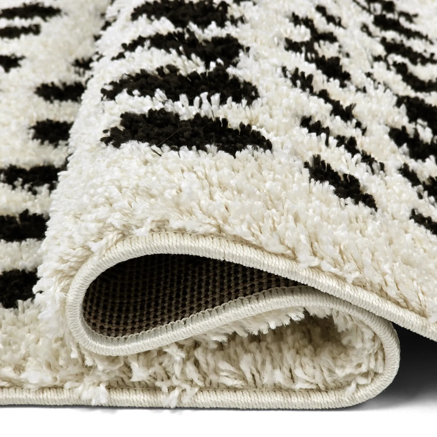 Shaggy szőnyeg - Dotty (fekete/fehér)