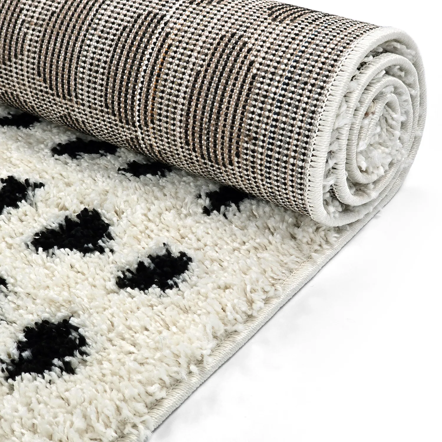Shaggy szőnyeg - Dotty (fekete/fehér)
