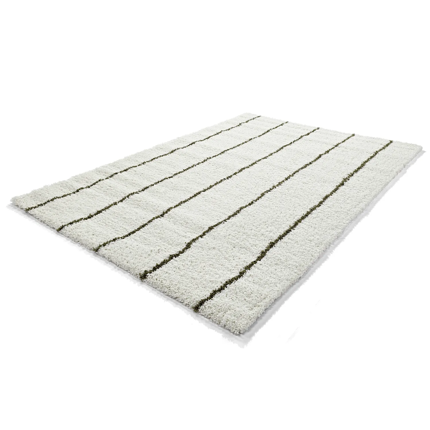 Shaggy szőnyeg - Eze (fehér/zöld)