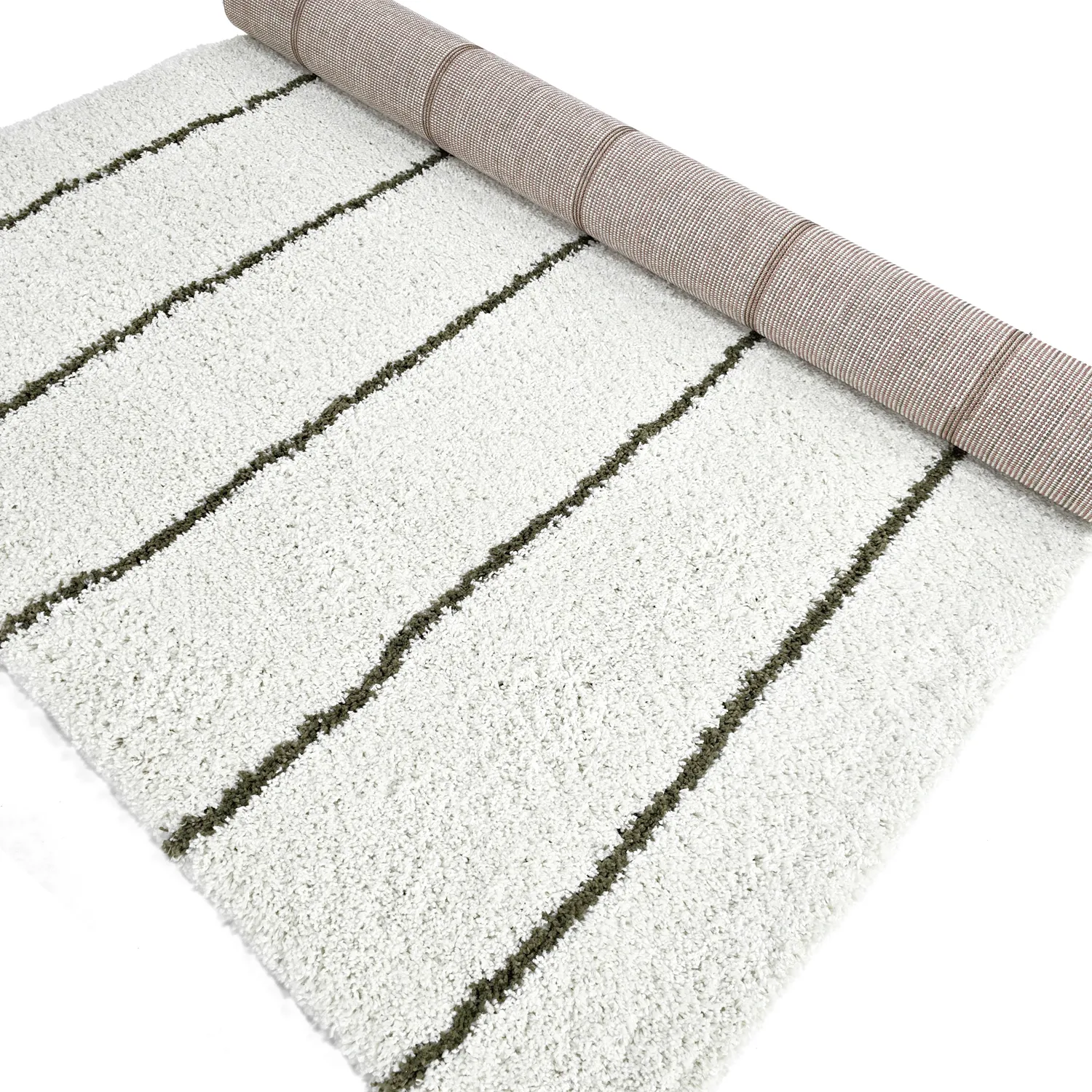 Shaggy szőnyeg - Eze (fehér/zöld)