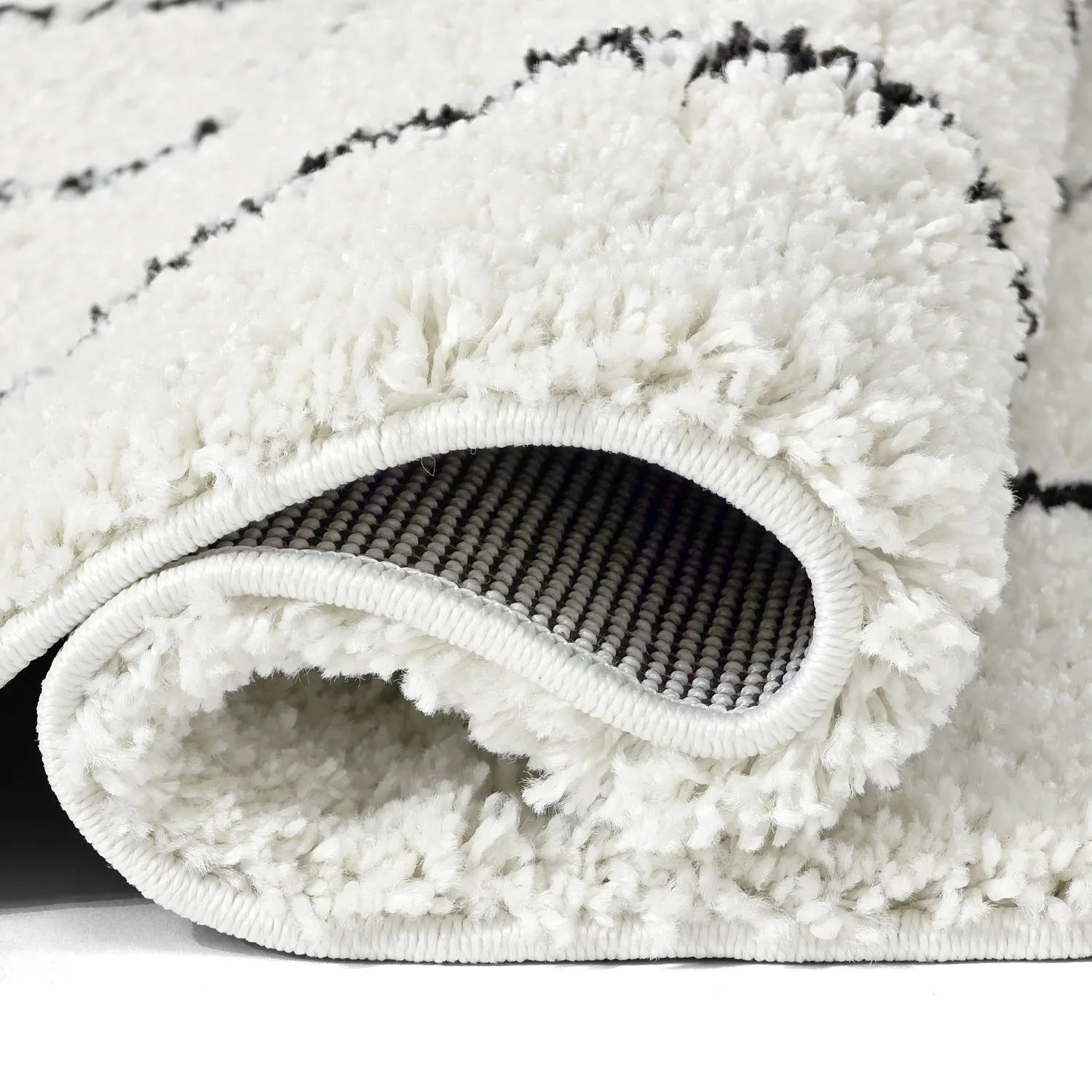 Shaggy szőnyeg - Eze (fehér/fekete)