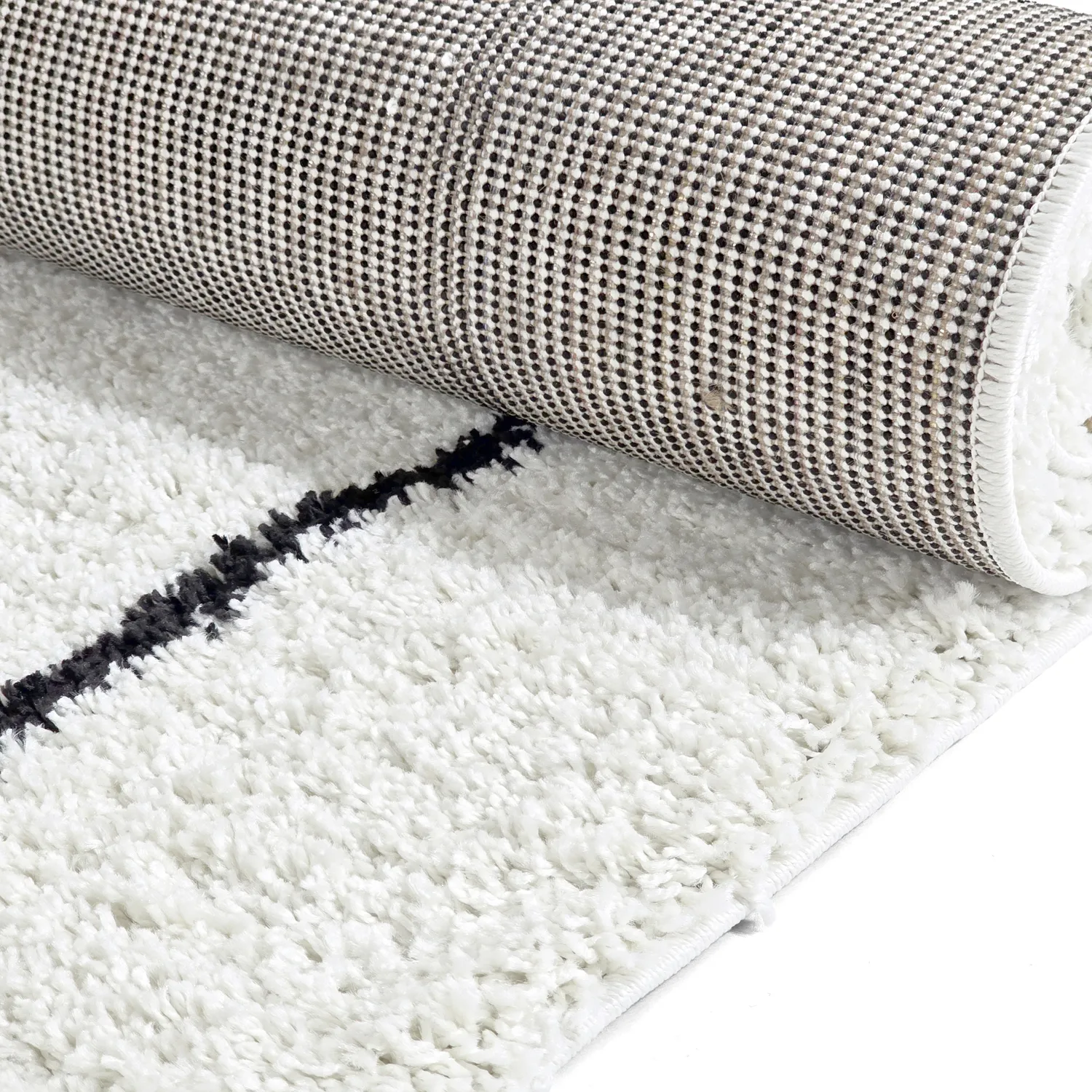 Shaggy szőnyeg - Eze (fehér/fekete)