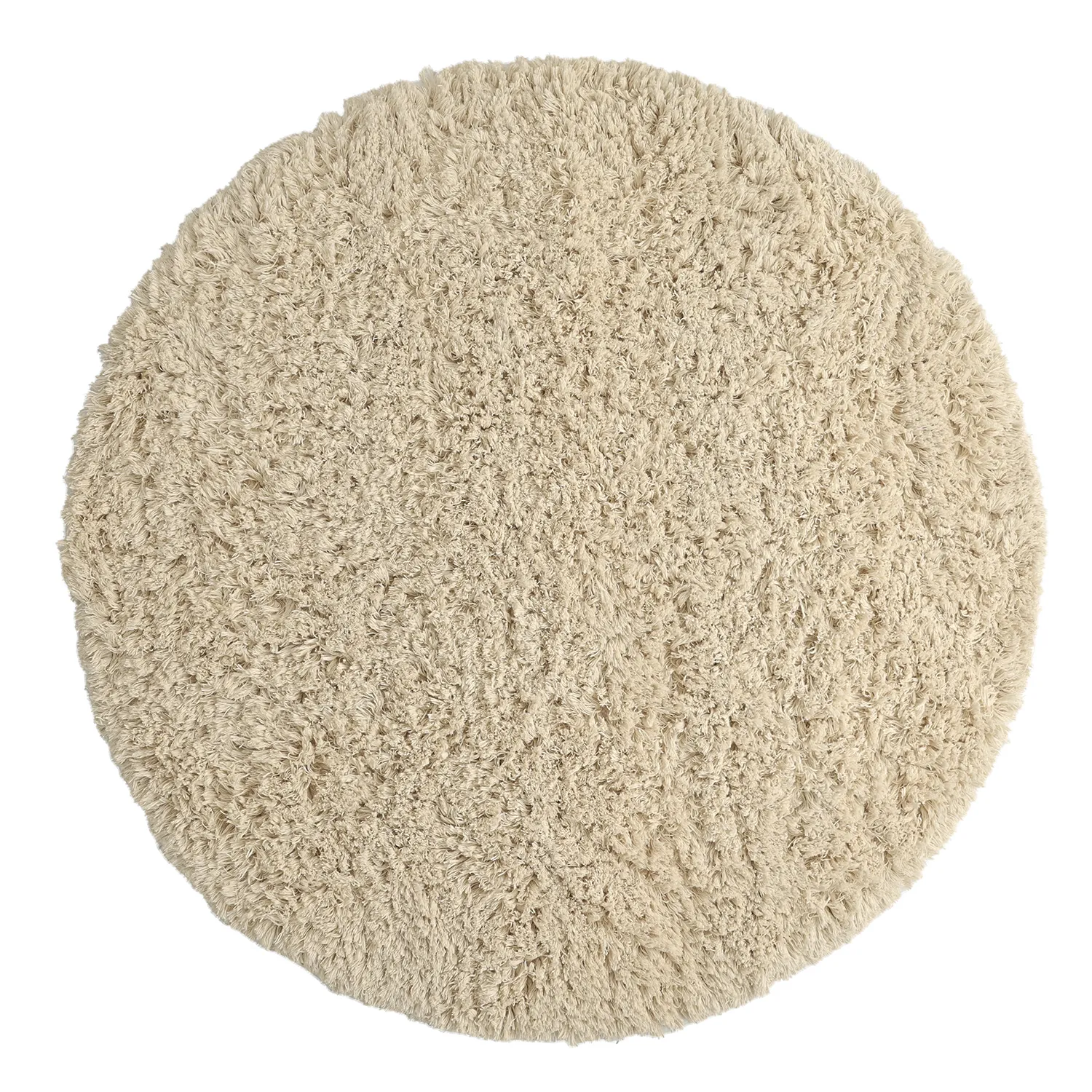 Kerek szőnyeg - Fassale Hand Woven Wool Shaggy (krém)