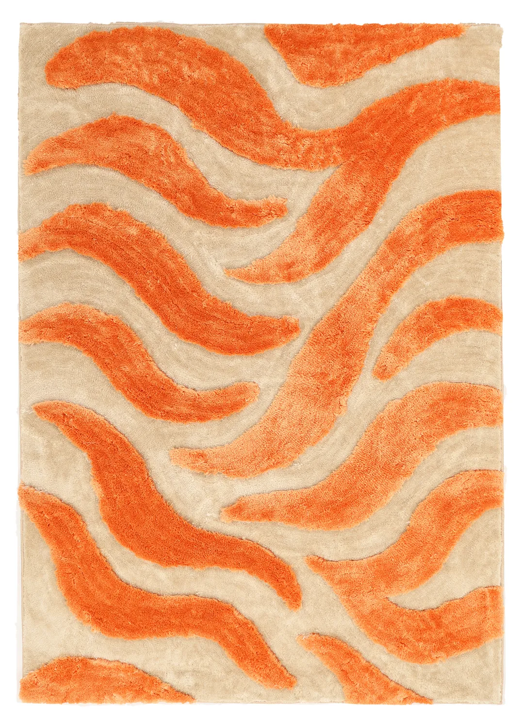 Shaggy szőnyeg - Fergana (krém/narancs)