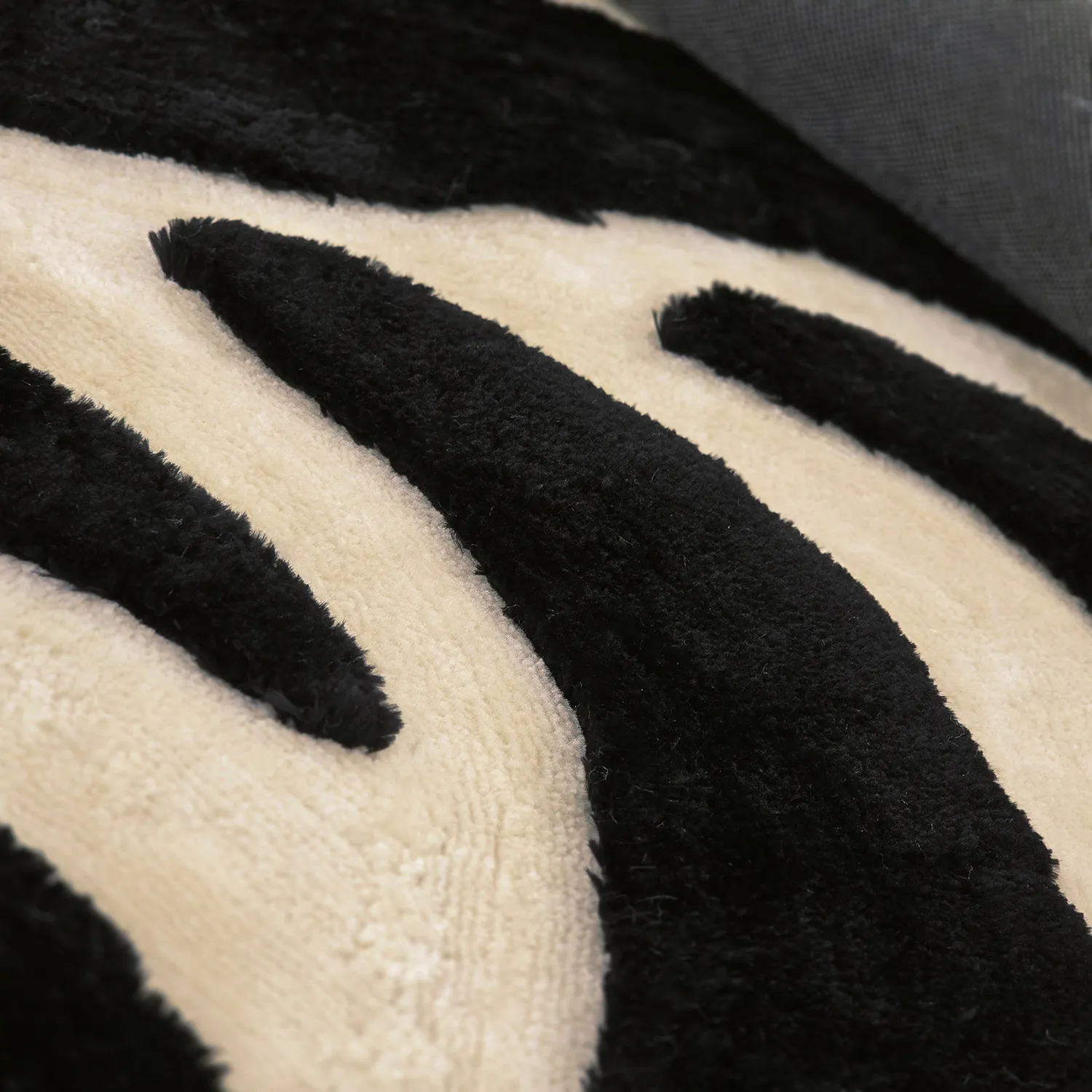 Shaggy szőnyeg - Fergana (krém/fekete)