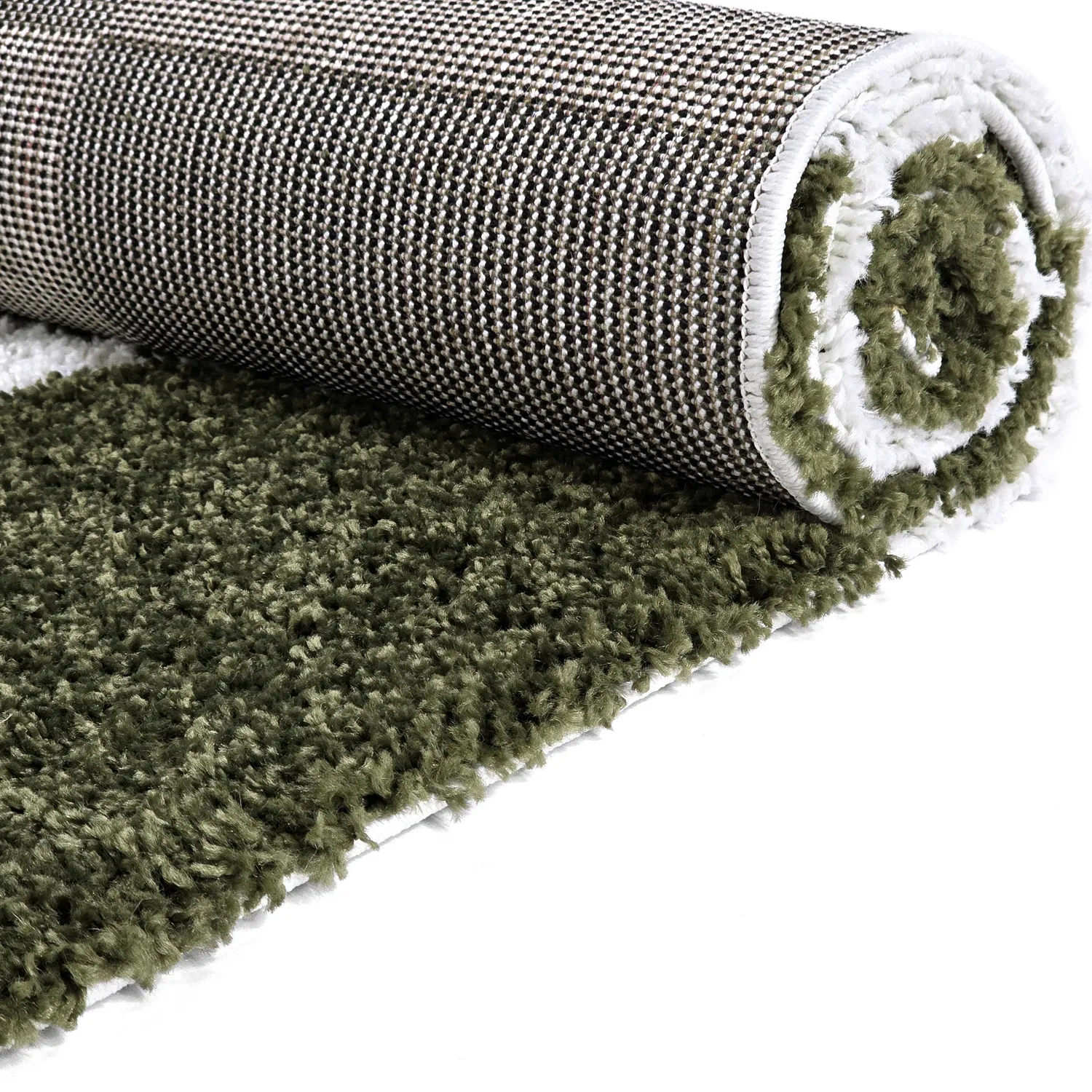 Shaggy szőnyeg - Gordes (zöld/fehér)
