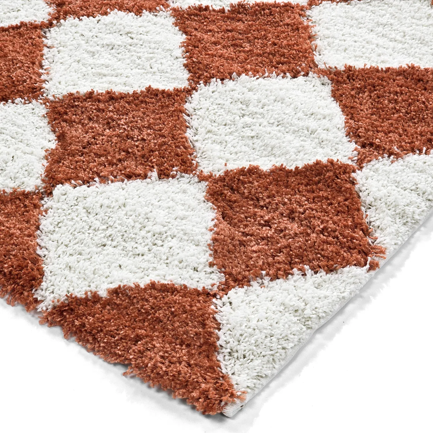 Shaggy szőnyeg - Albi (fehér/narancs)