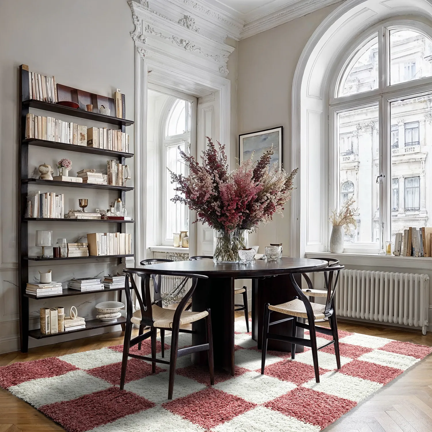 Shaggy szőnyeg - Gordes (rózsaszín/fehér)