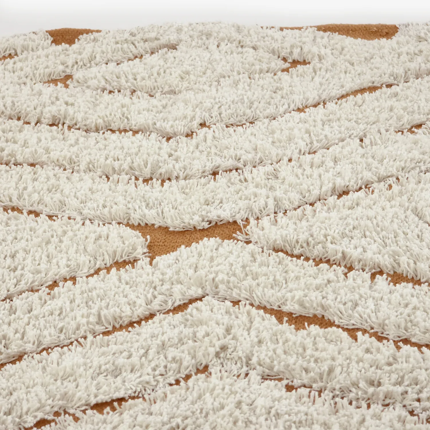 Kerek szőnyeg - Holwell Natural Cotton Shaggy (törtfehér/barna)