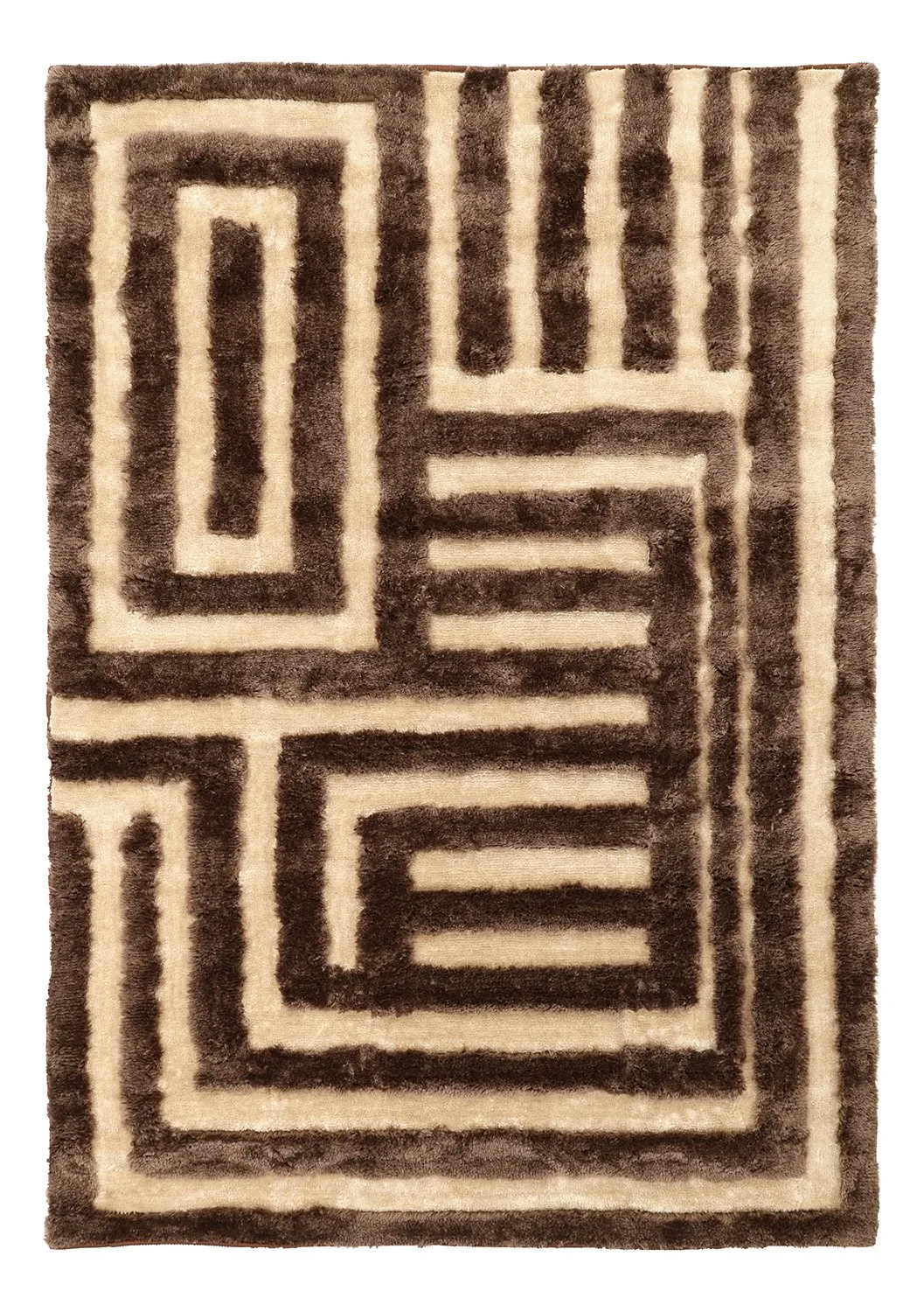 Shaggy szőnyeg - Karbala (bézs/barna)