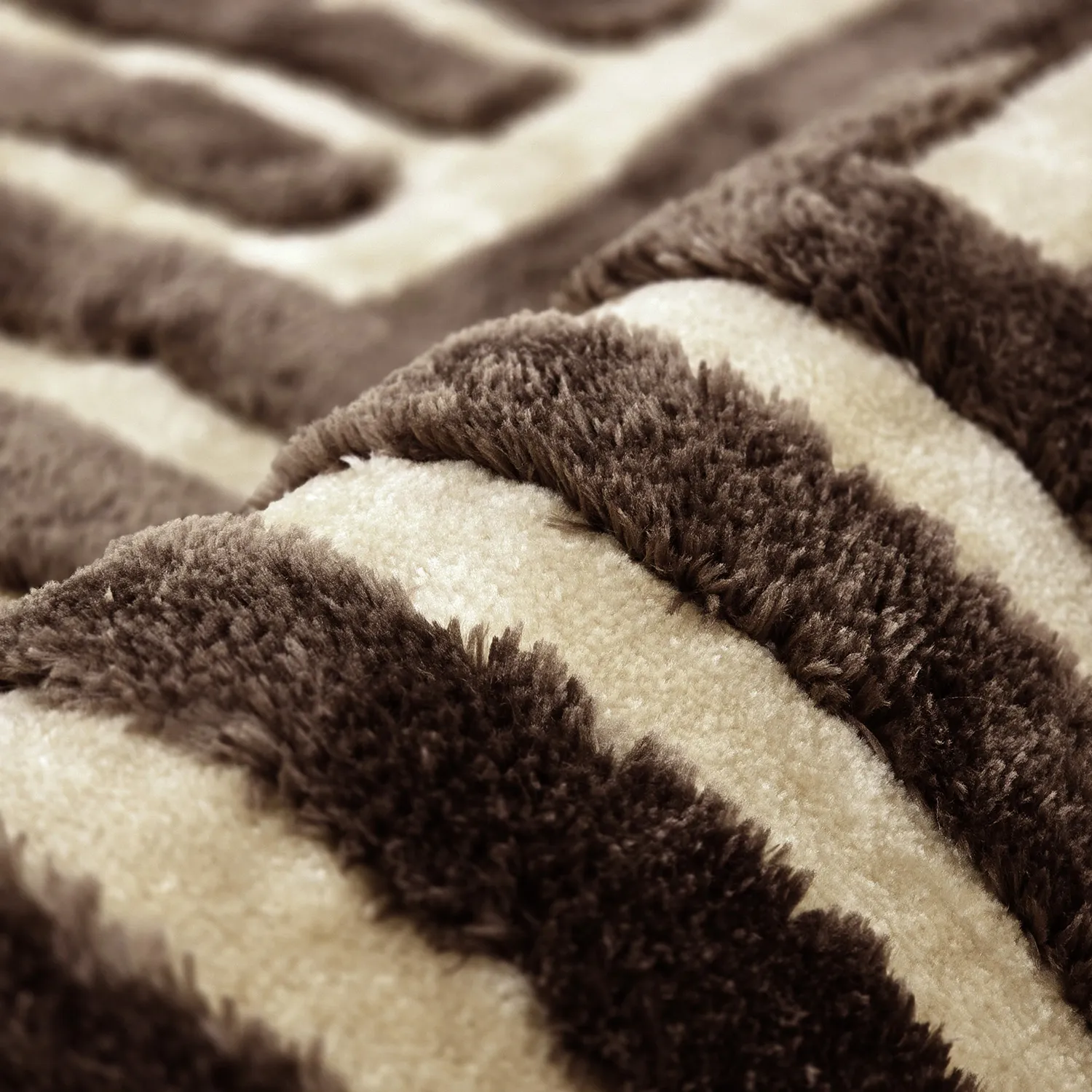 Shaggy szőnyeg - Karbala (bézs/barna)