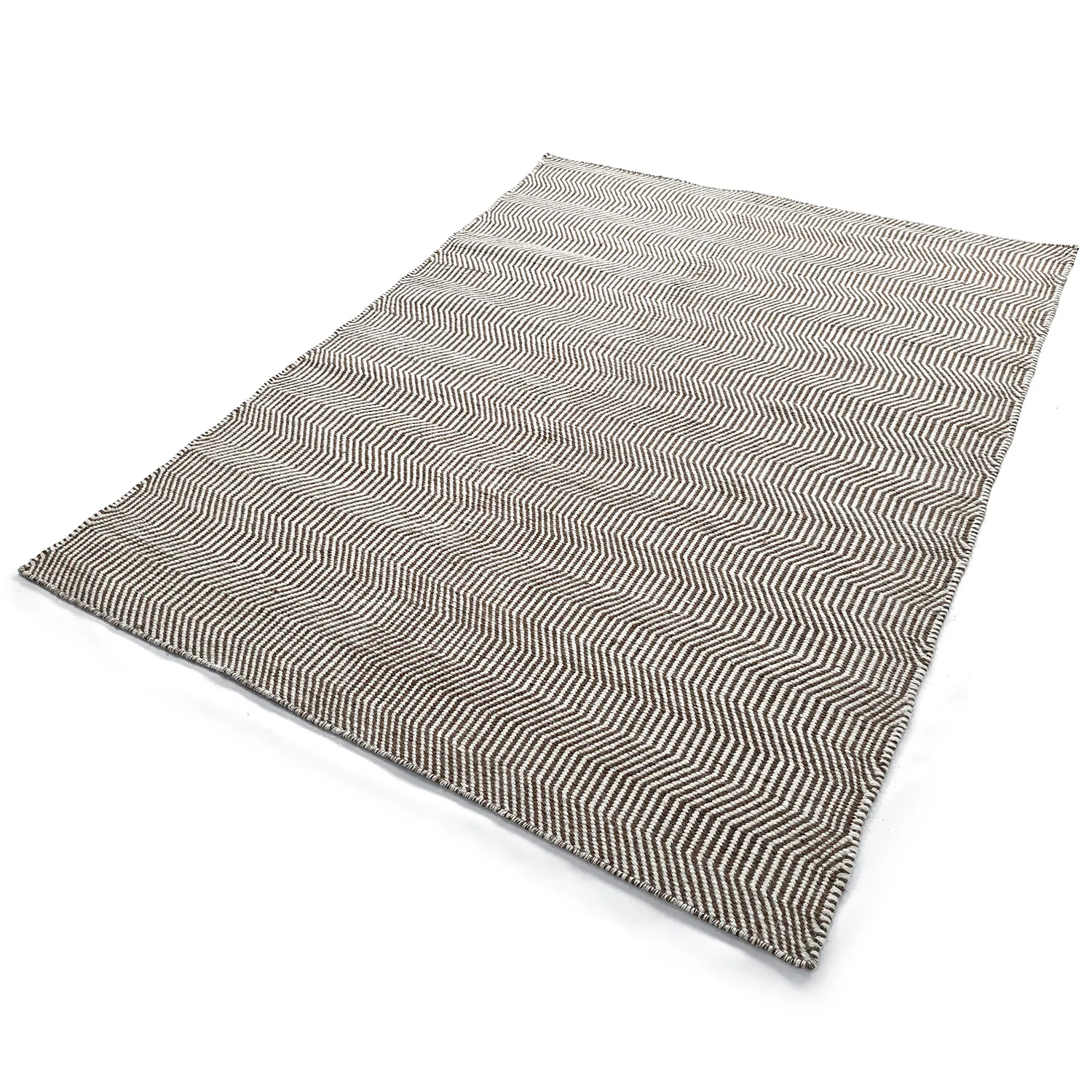 Gyapjúszőnyeg - Larkana (barna/fehér)