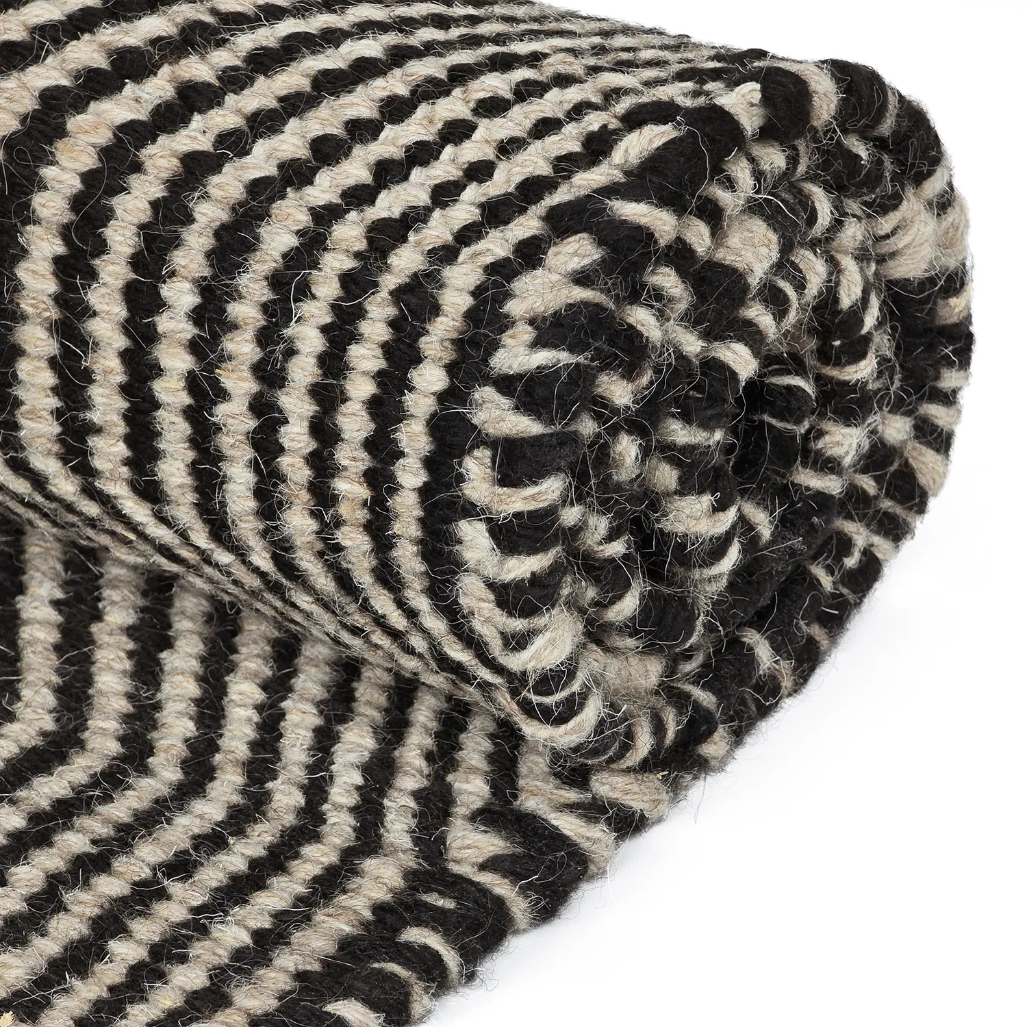 Gyapjúszőnyeg - Larkana (bézs/fekete)