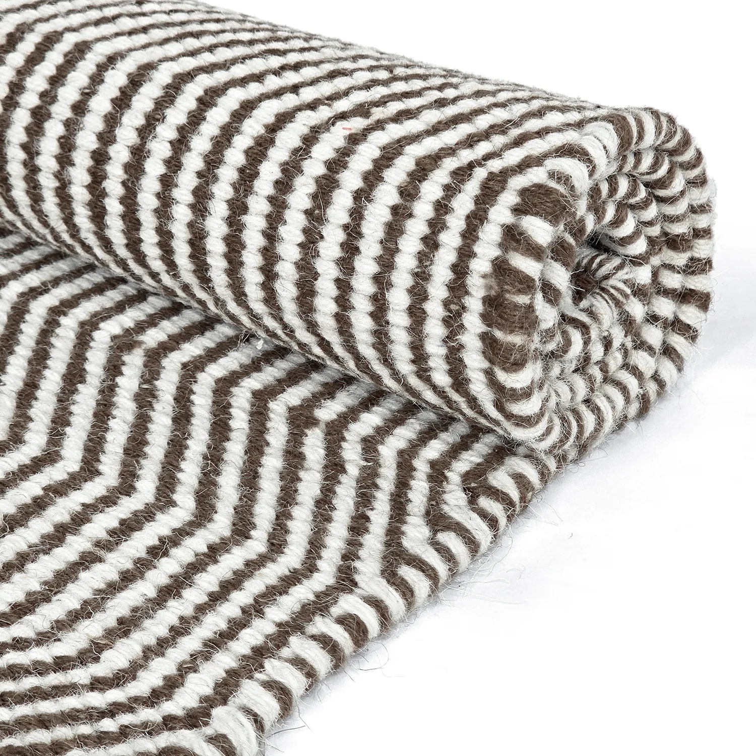 Gyapjúszőnyeg - Larkana (barna/fehér)