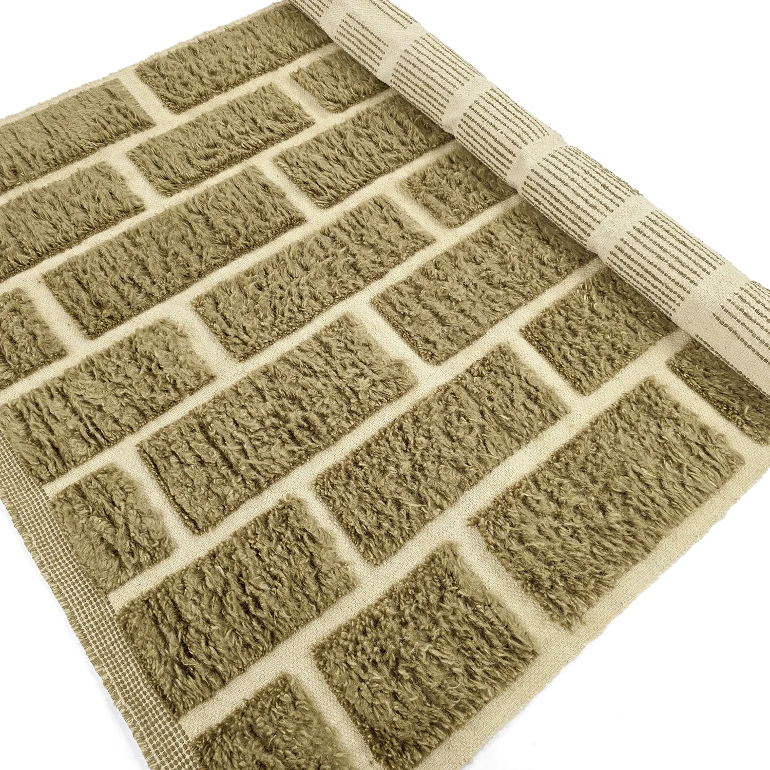 Shaggy szőnyeg - Leknes Hand Woven Wool Shaggy (zöld)