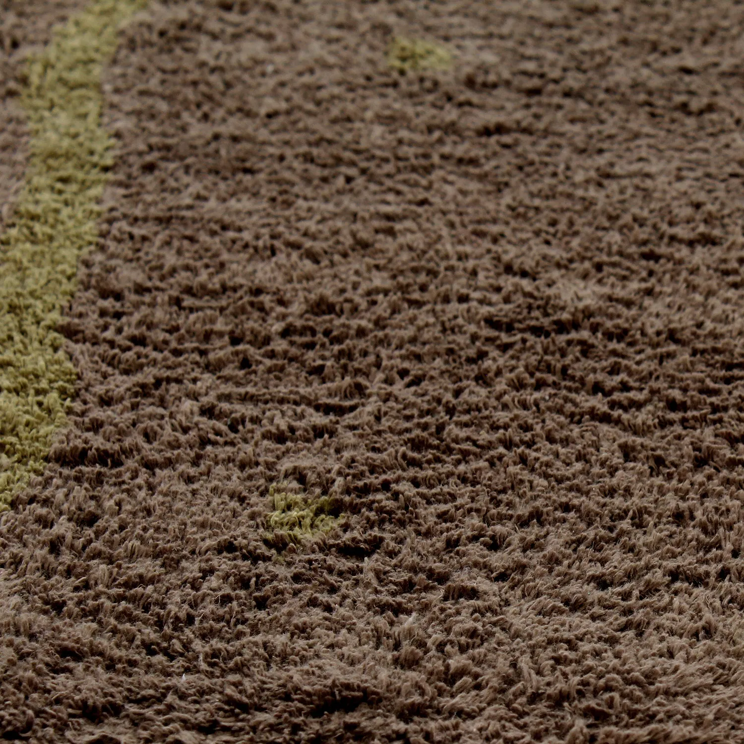 Shaggy szőnyeg - Leora Natural Cotton Shaggy (barna/olíva)