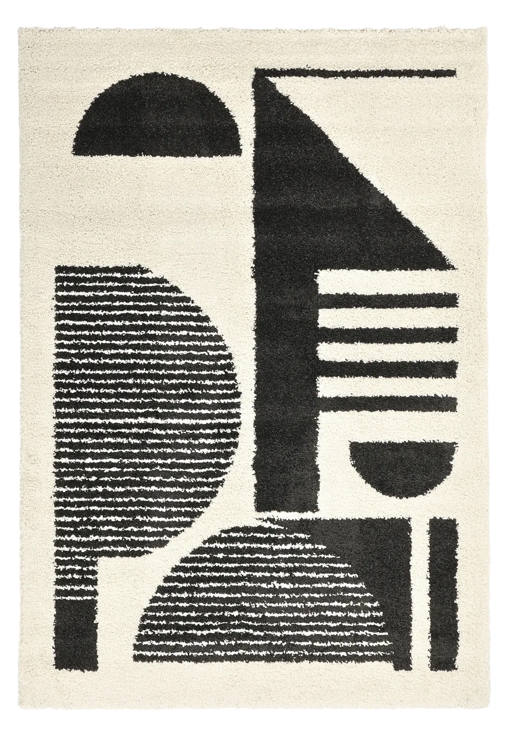 Shaggy szőnyeg - Maron (fekete/fehér)