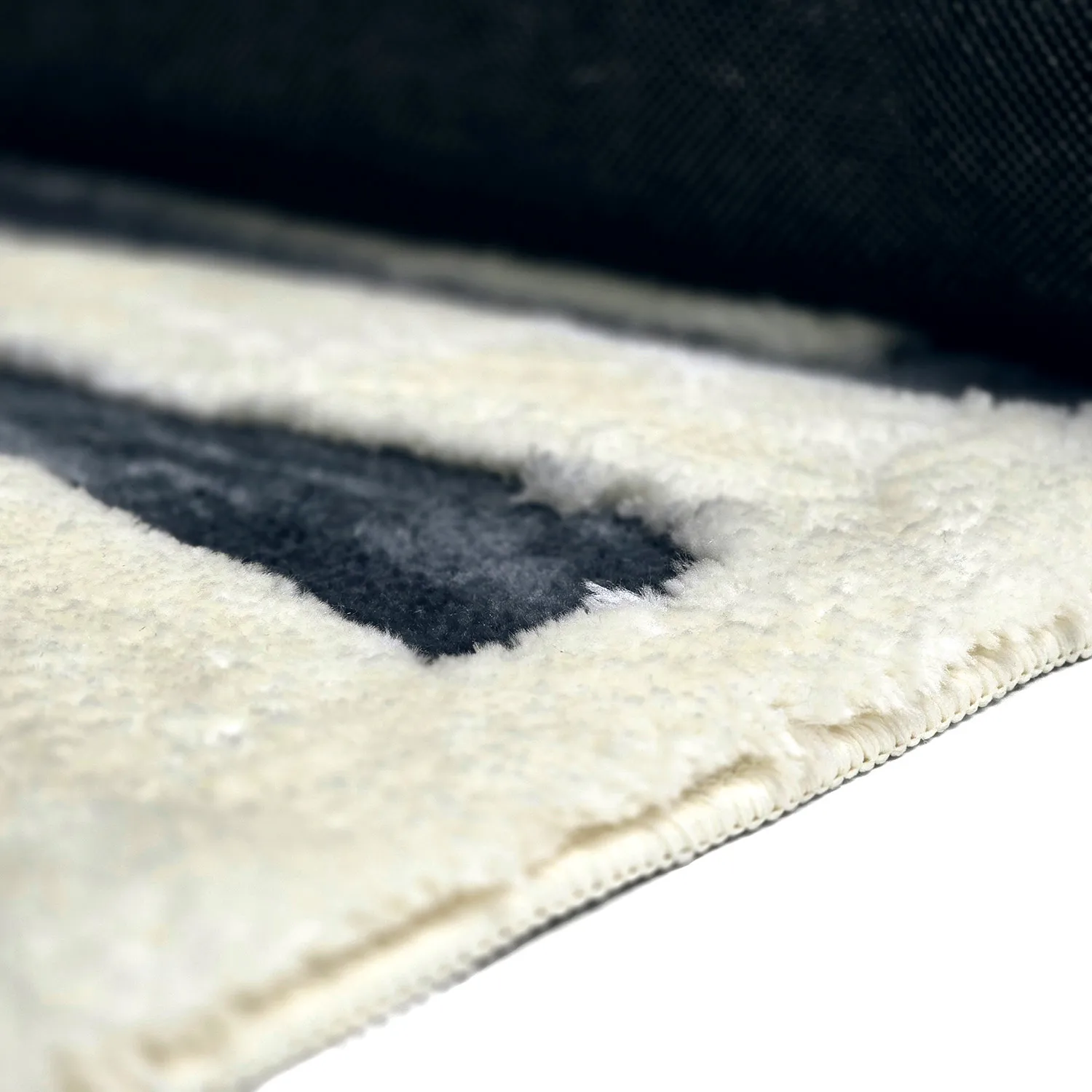 Shaggy szőnyeg - Palmyra (fehér/tengerészkék)