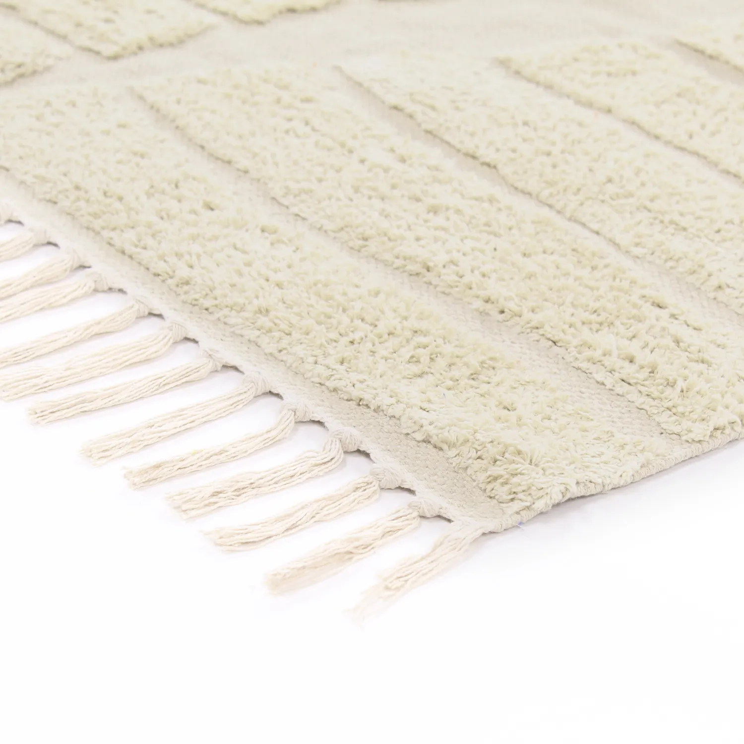 Shaggy szőnyeg - Rani Natural Cotton Shaggy (bézs)