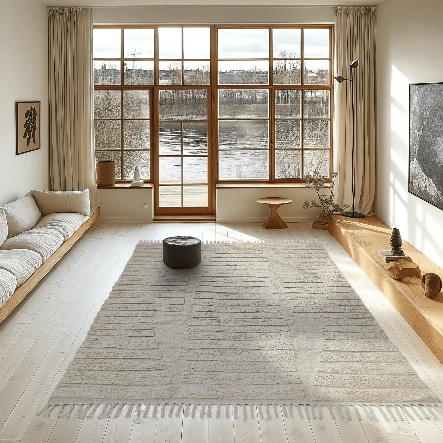 Shaggy szőnyeg - Rani Natural Cotton Shaggy (piszkosfehér)