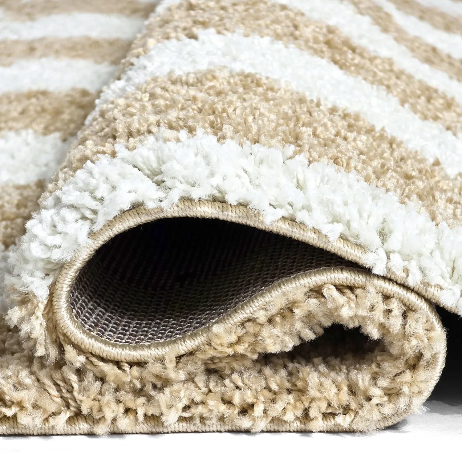 Shaggy szőnyeg - Tamri (bézs/fehér)