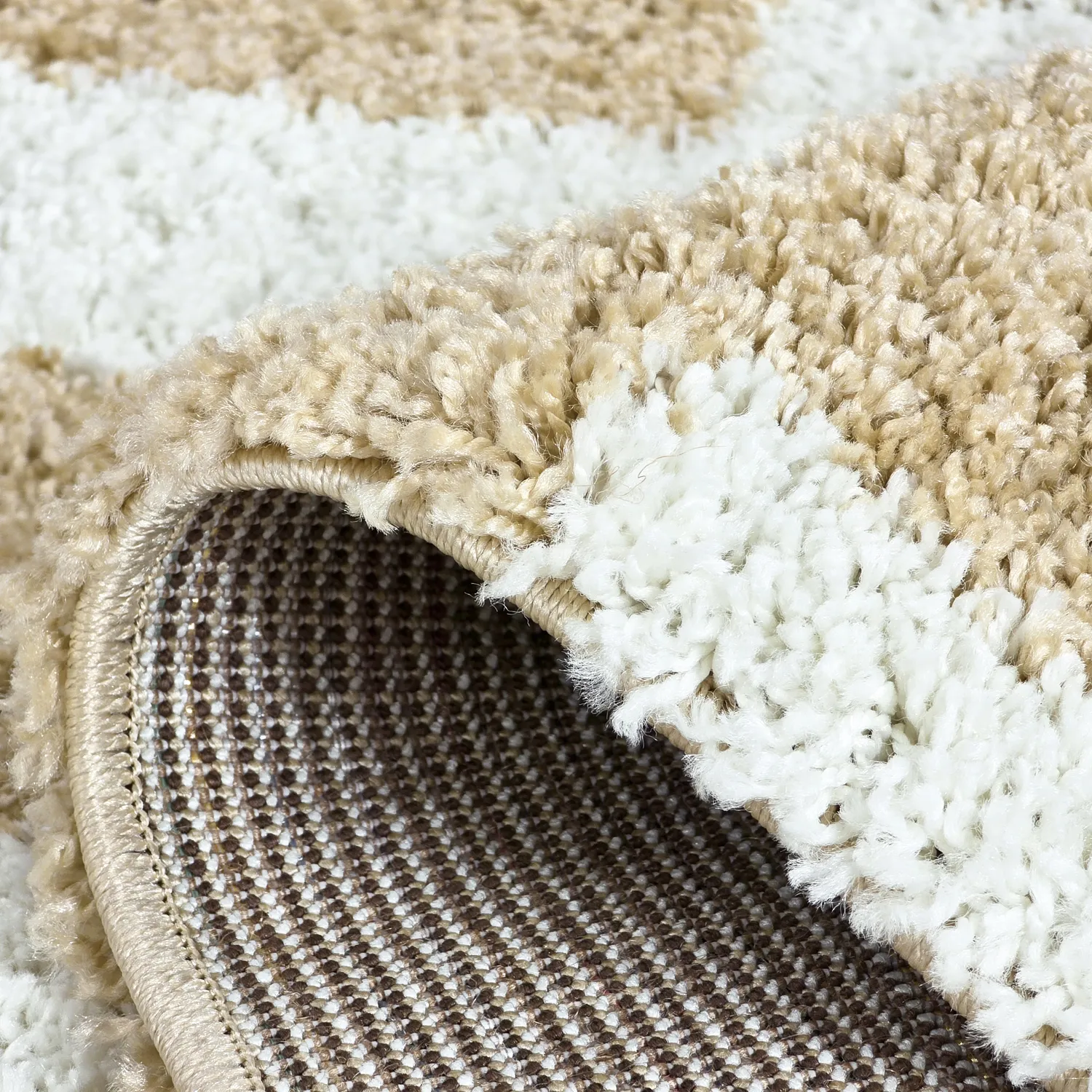 Shaggy szőnyeg - Tamri (bézs/fehér)