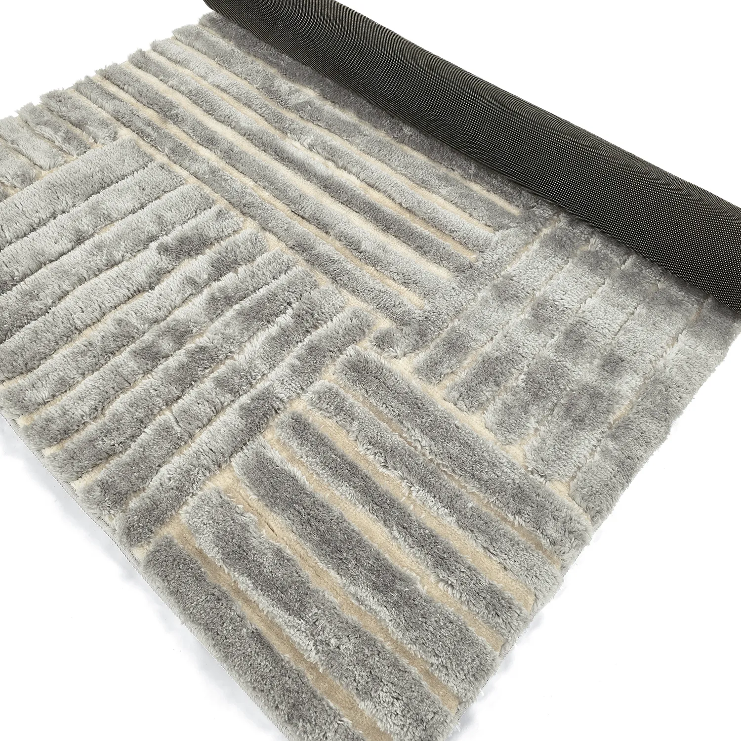 Shaggy szőnyeg - Tyros (krém/szürke)